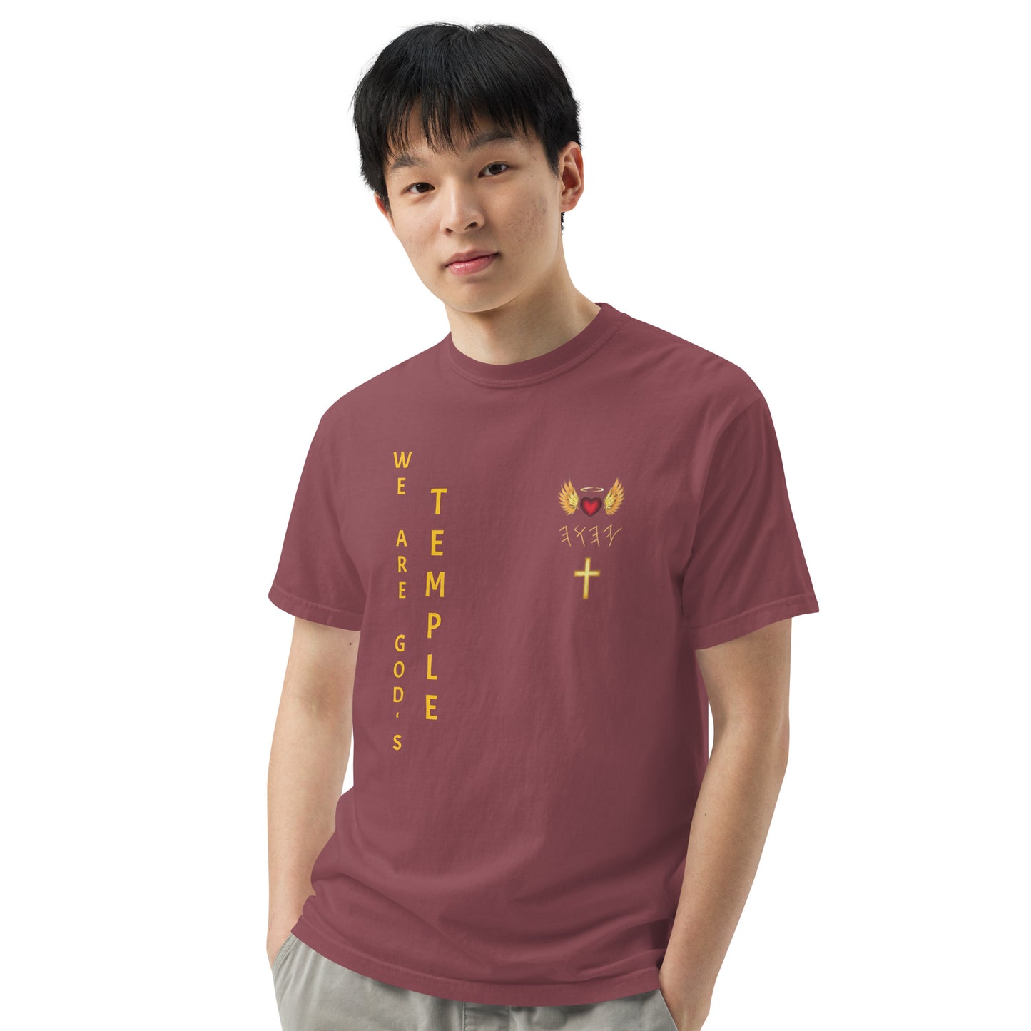 YAHUAH’s Temple S Unisex garment-dyed heavyweight t-shirt