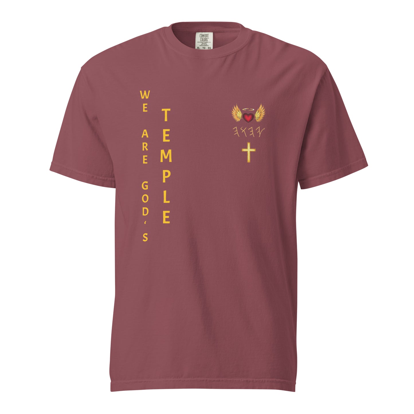 YAHUAH’s Temple S Unisex garment-dyed heavyweight t-shirt