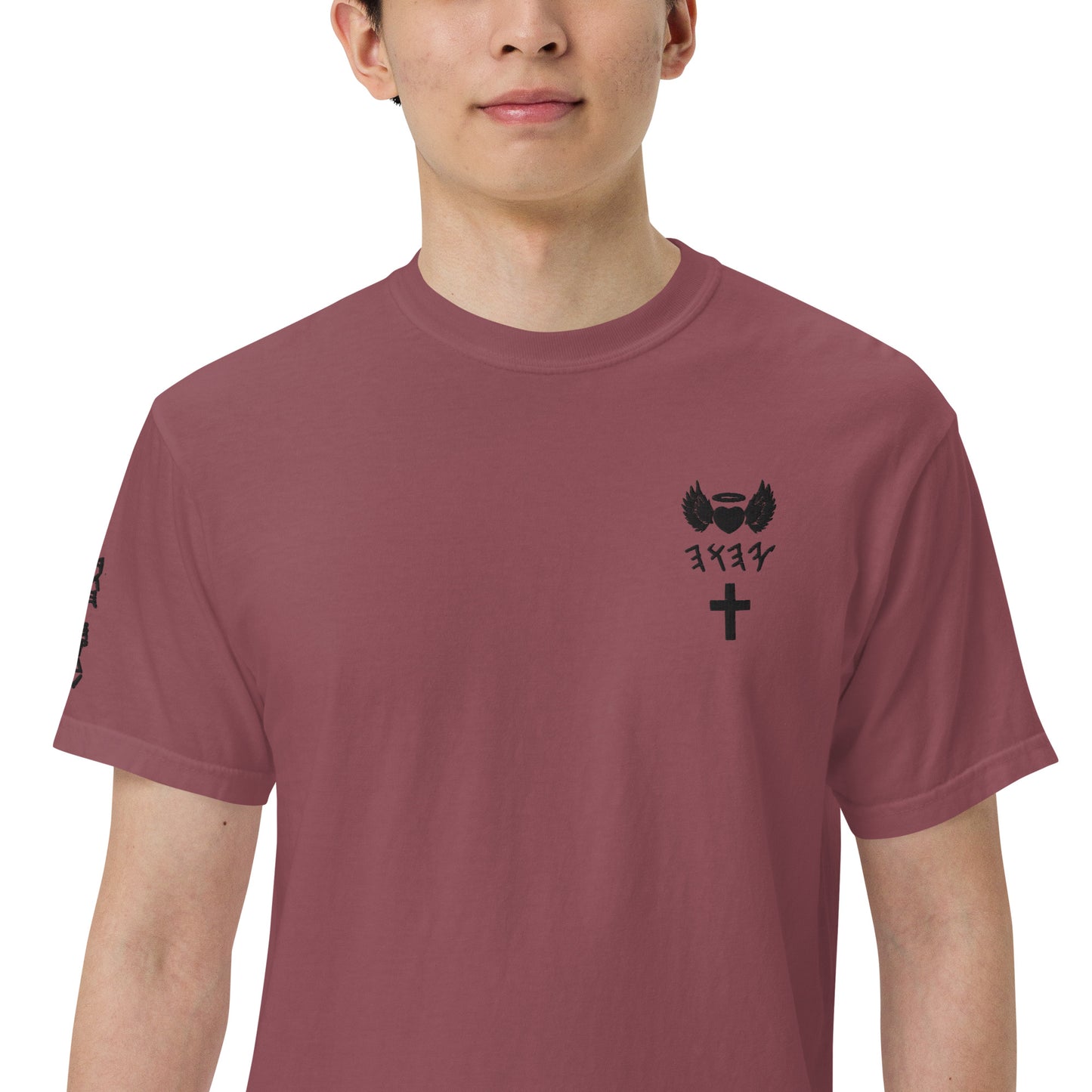 YAHUAH’s Temple S Unisex garment-dyed heavyweight t-shirt