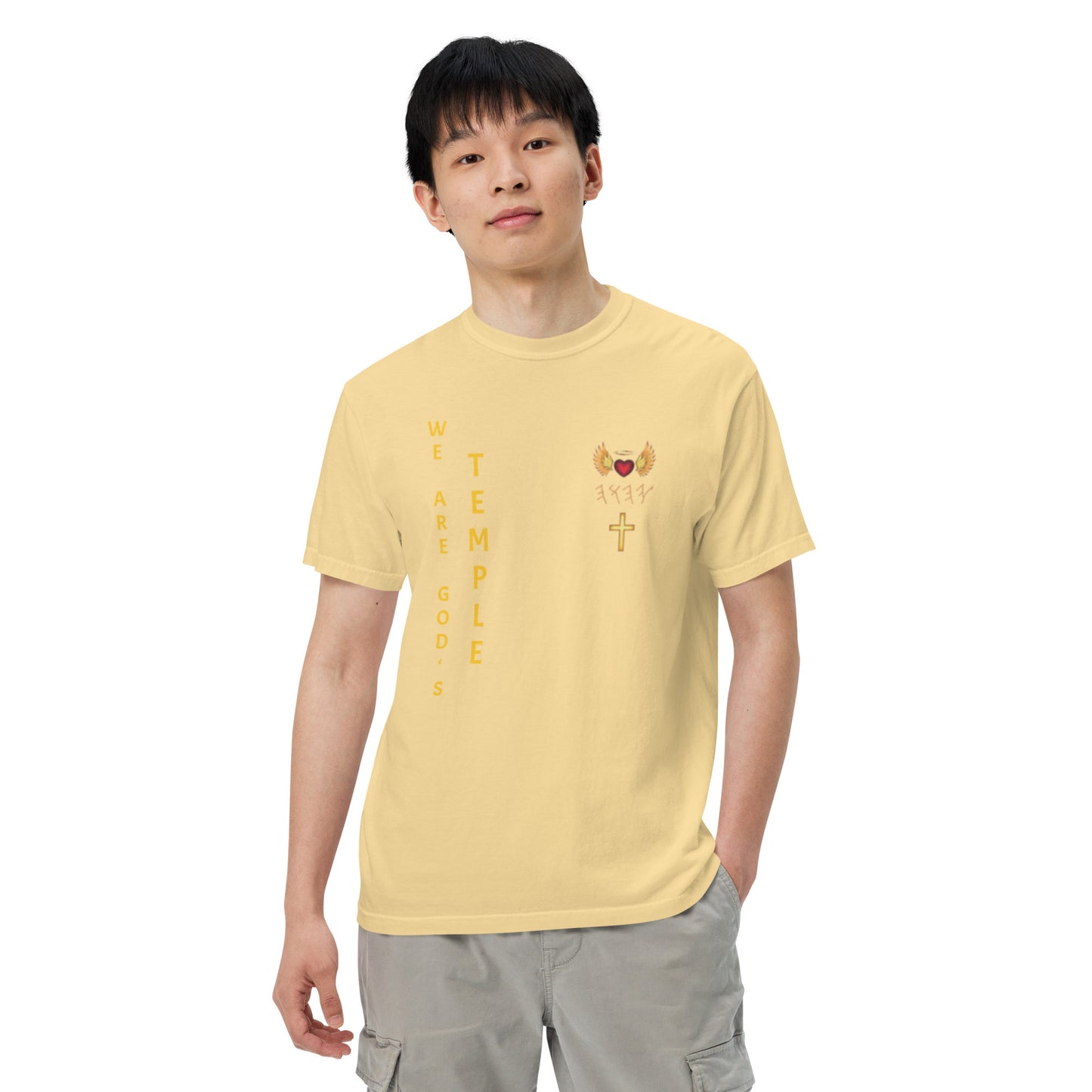 YAHUAH’s Temple S Unisex garment-dyed heavyweight t-shirt