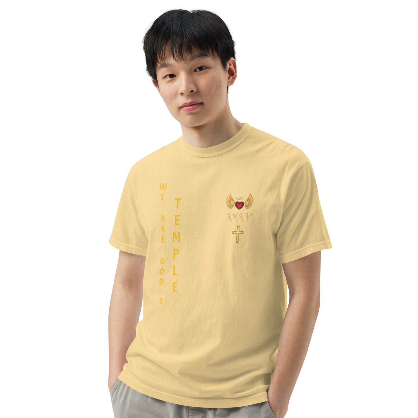 YAHUAH’s Temple S Unisex garment-dyed heavyweight t-shirt