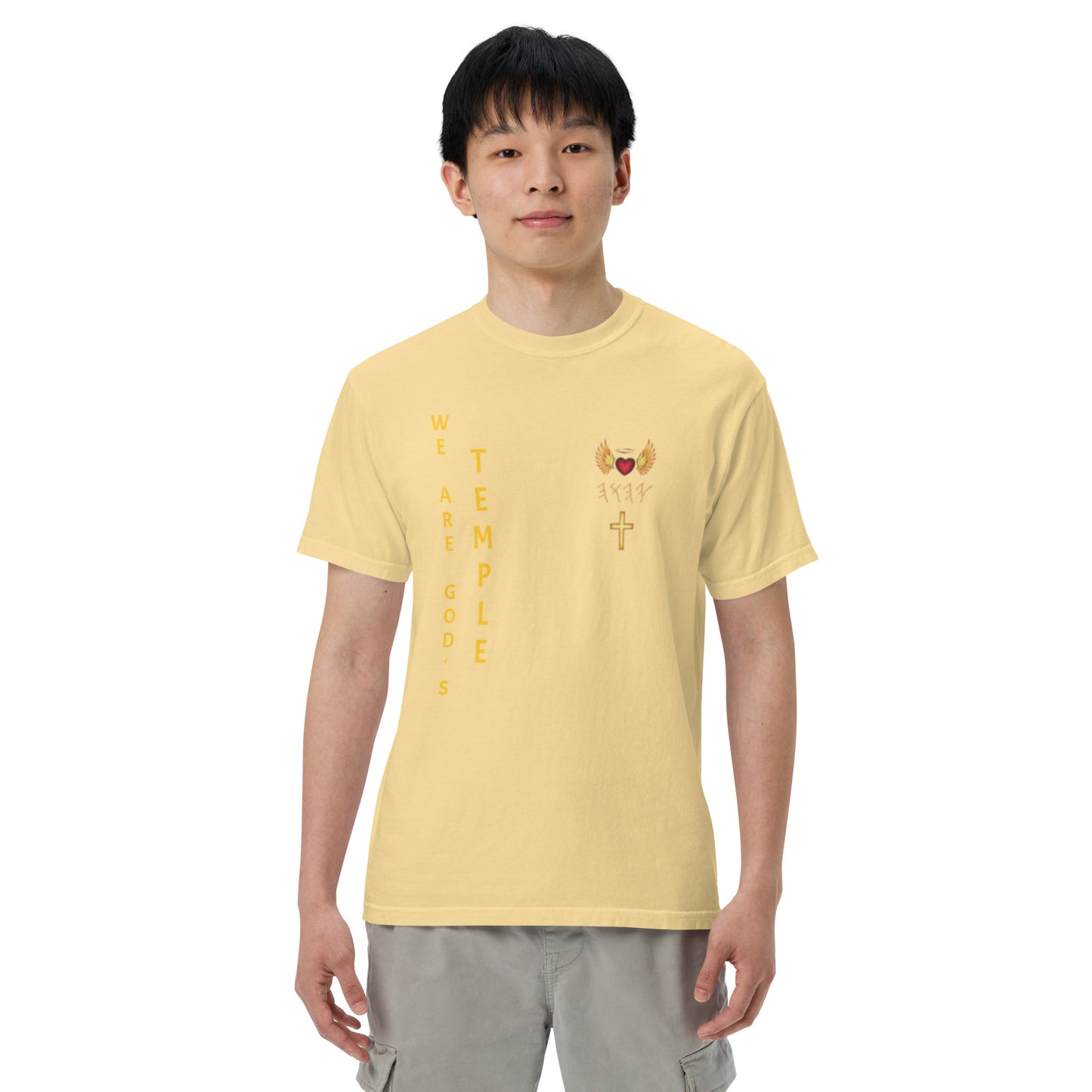 YAHUAH’s Temple S Unisex garment-dyed heavyweight t-shirt