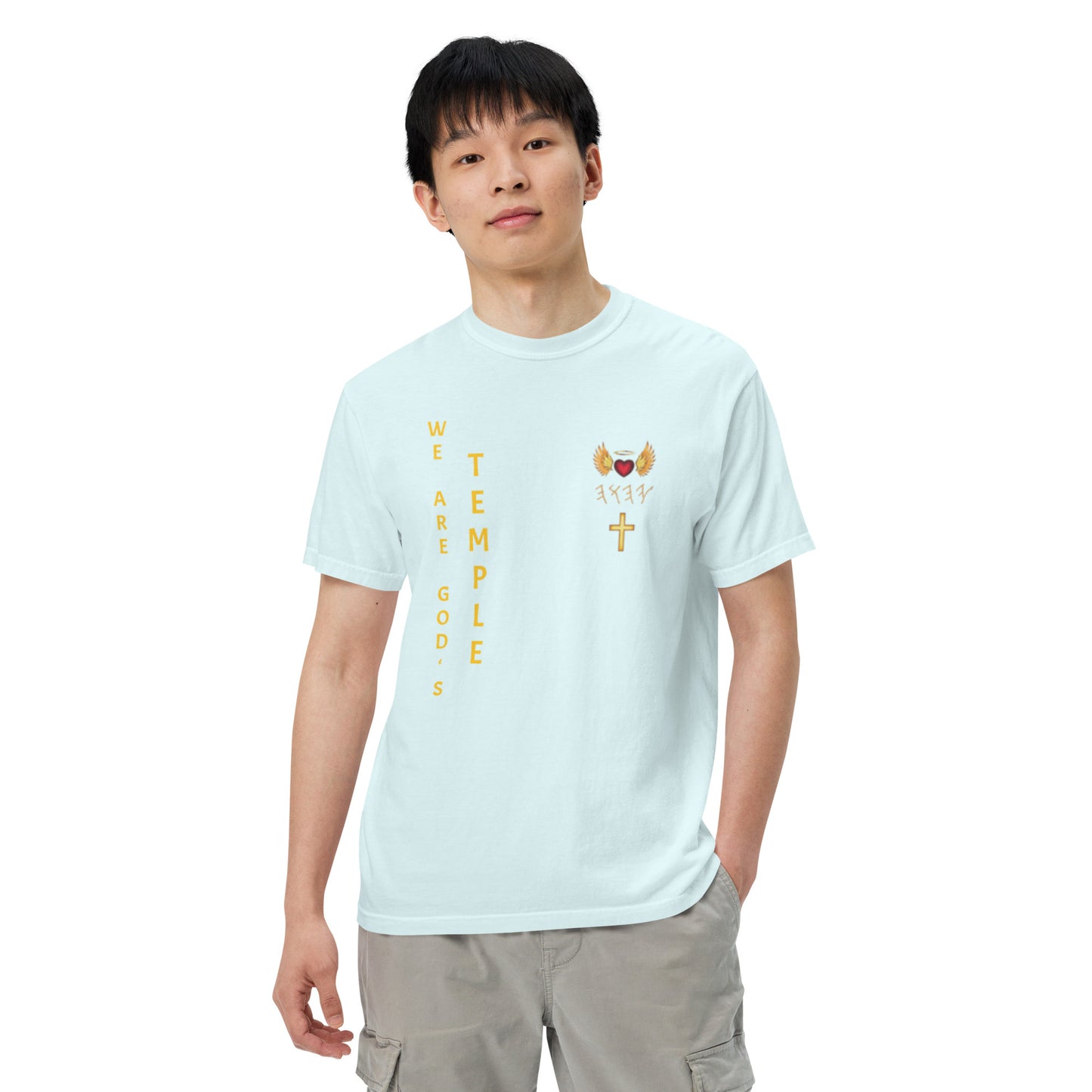 YAHUAH’s Temple S Unisex garment-dyed heavyweight t-shirt