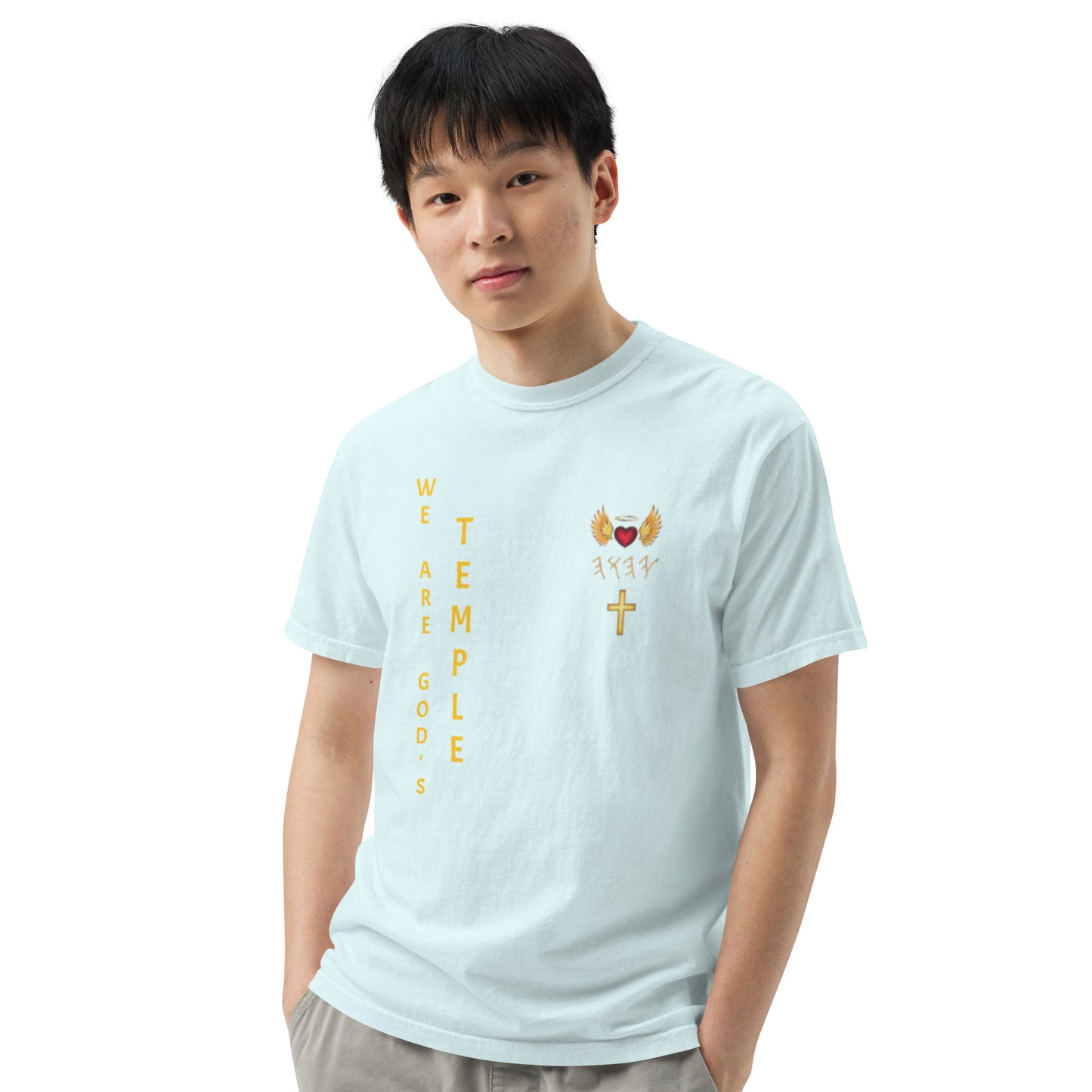 YAHUAH’s Temple S Unisex garment-dyed heavyweight t-shirt