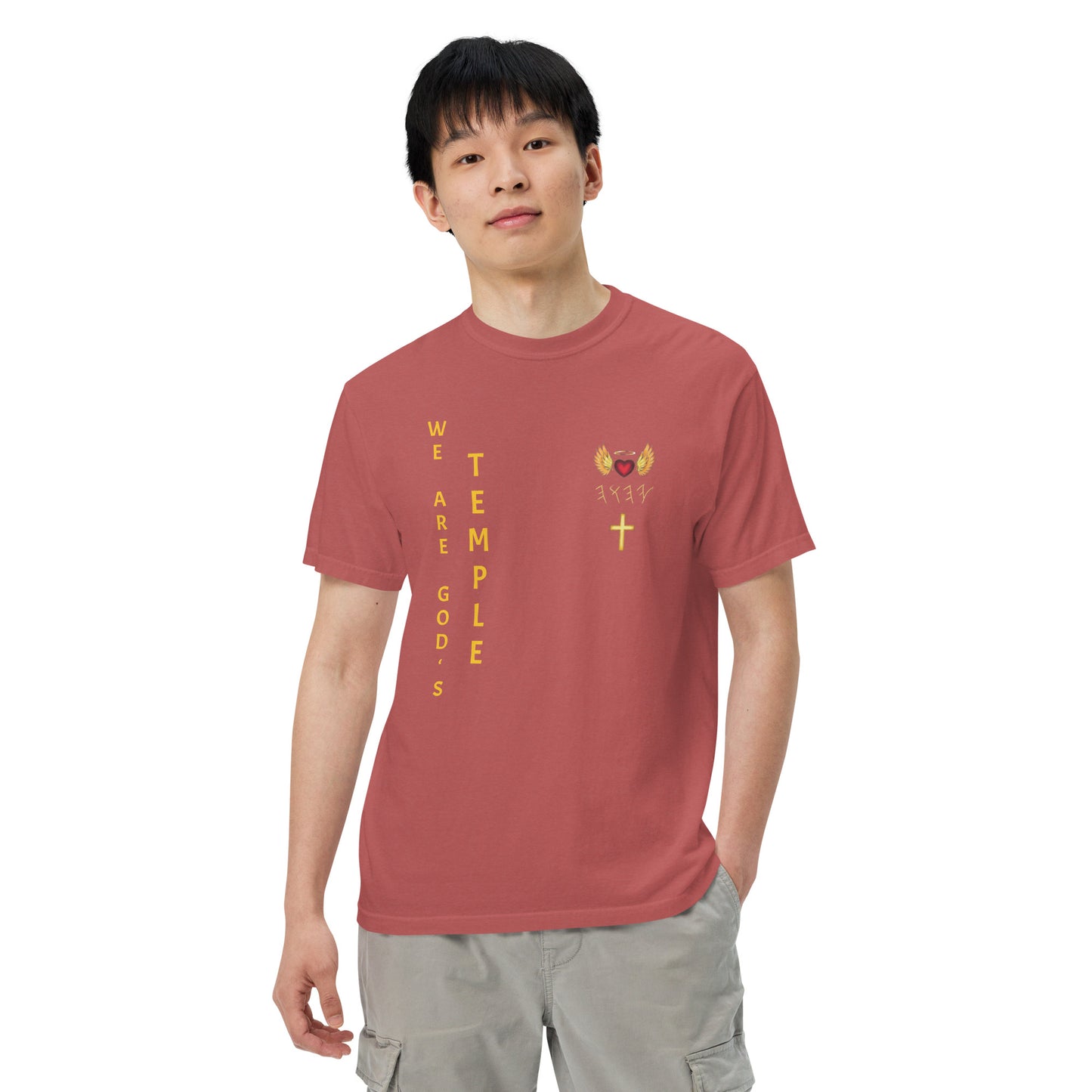 YAHUAH’s Temple S Unisex garment-dyed heavyweight t-shirt