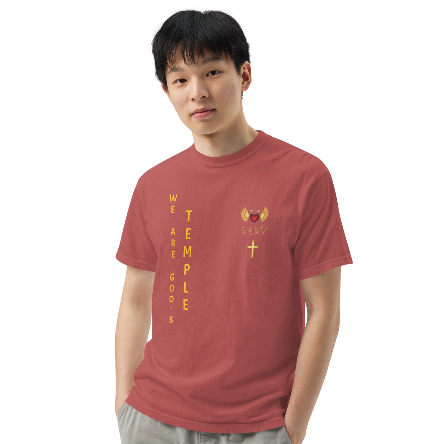 YAHUAH’s Temple S Unisex garment-dyed heavyweight t-shirt