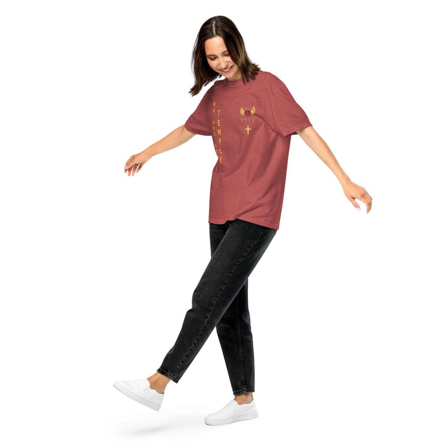YAHUAH’s Temple S Unisex garment-dyed heavyweight t-shirt