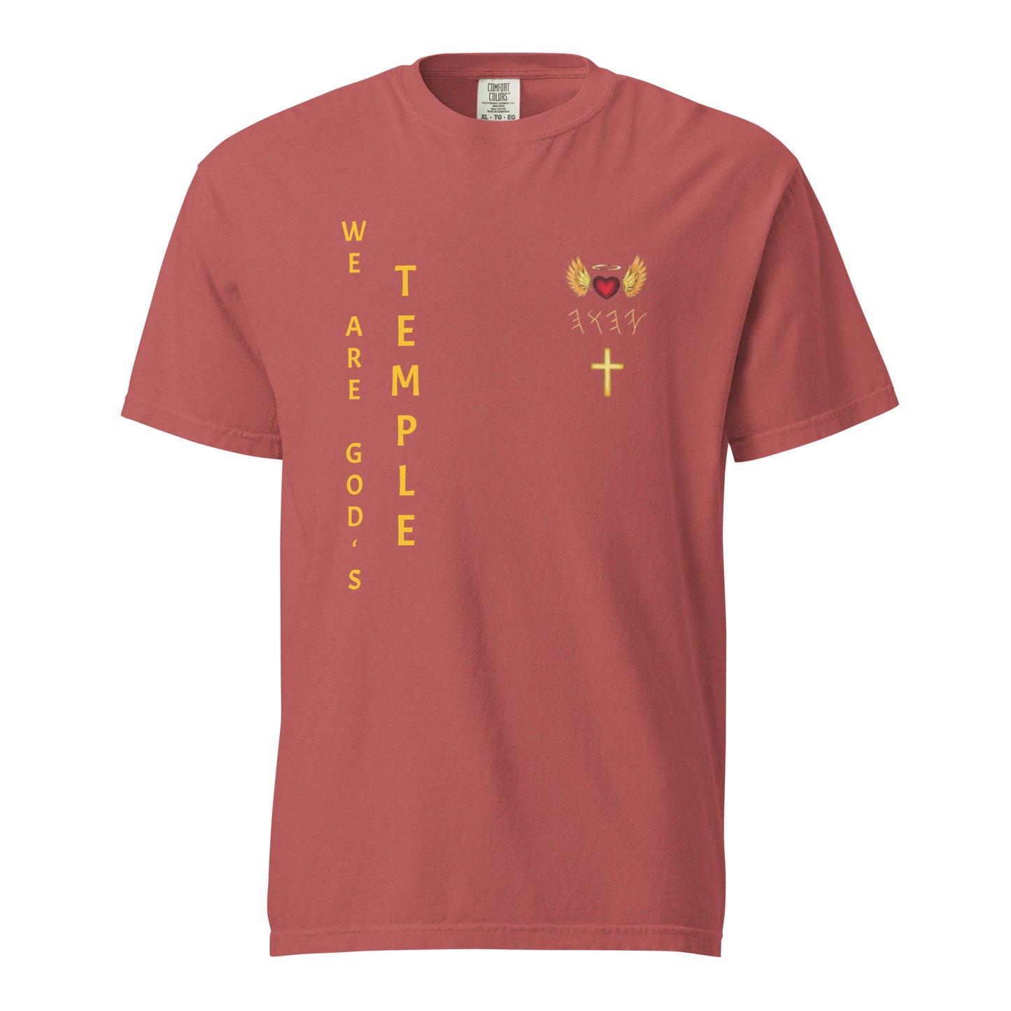 YAHUAH’s Temple S Unisex garment-dyed heavyweight t-shirt