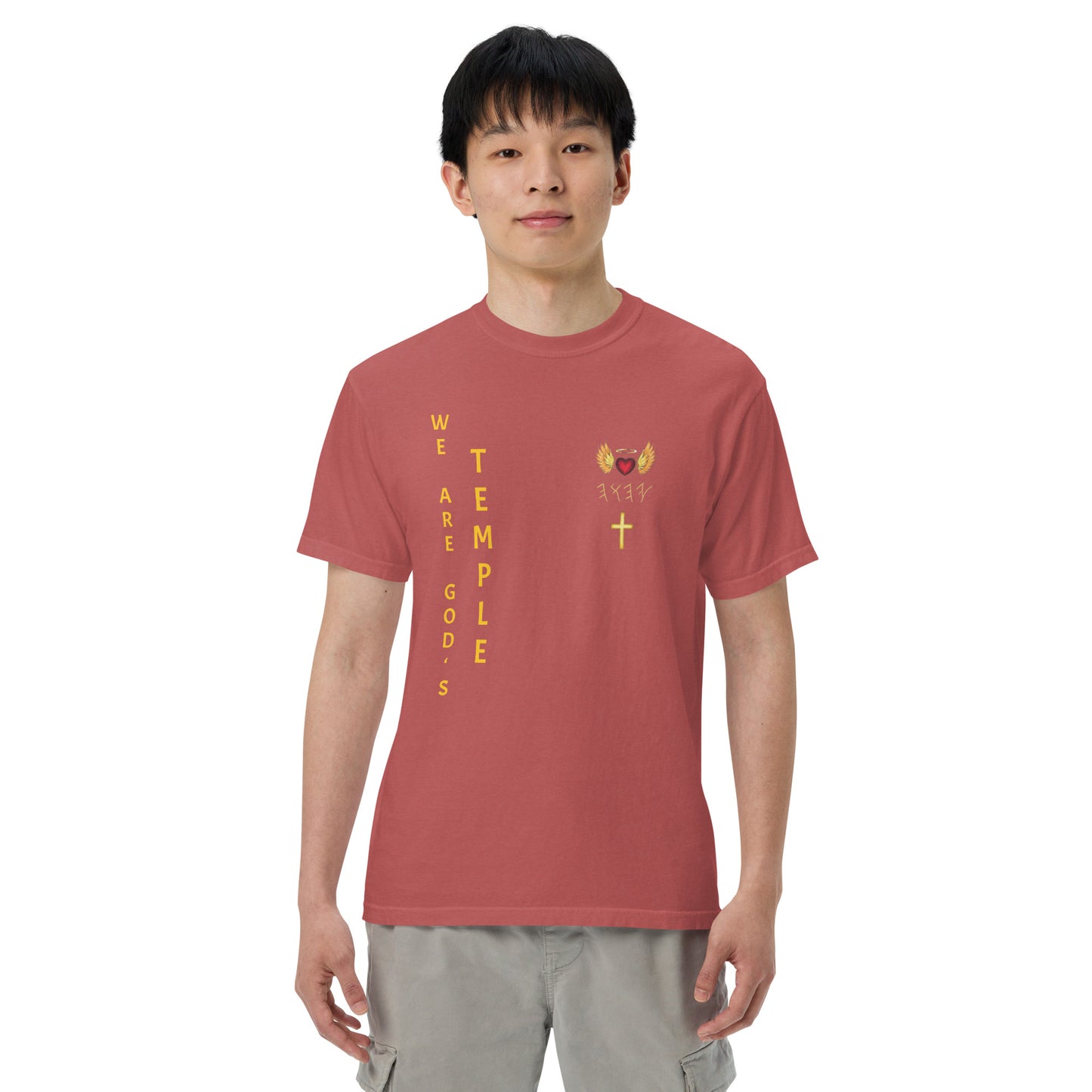 YAHUAH’s Temple S Unisex garment-dyed heavyweight t-shirt