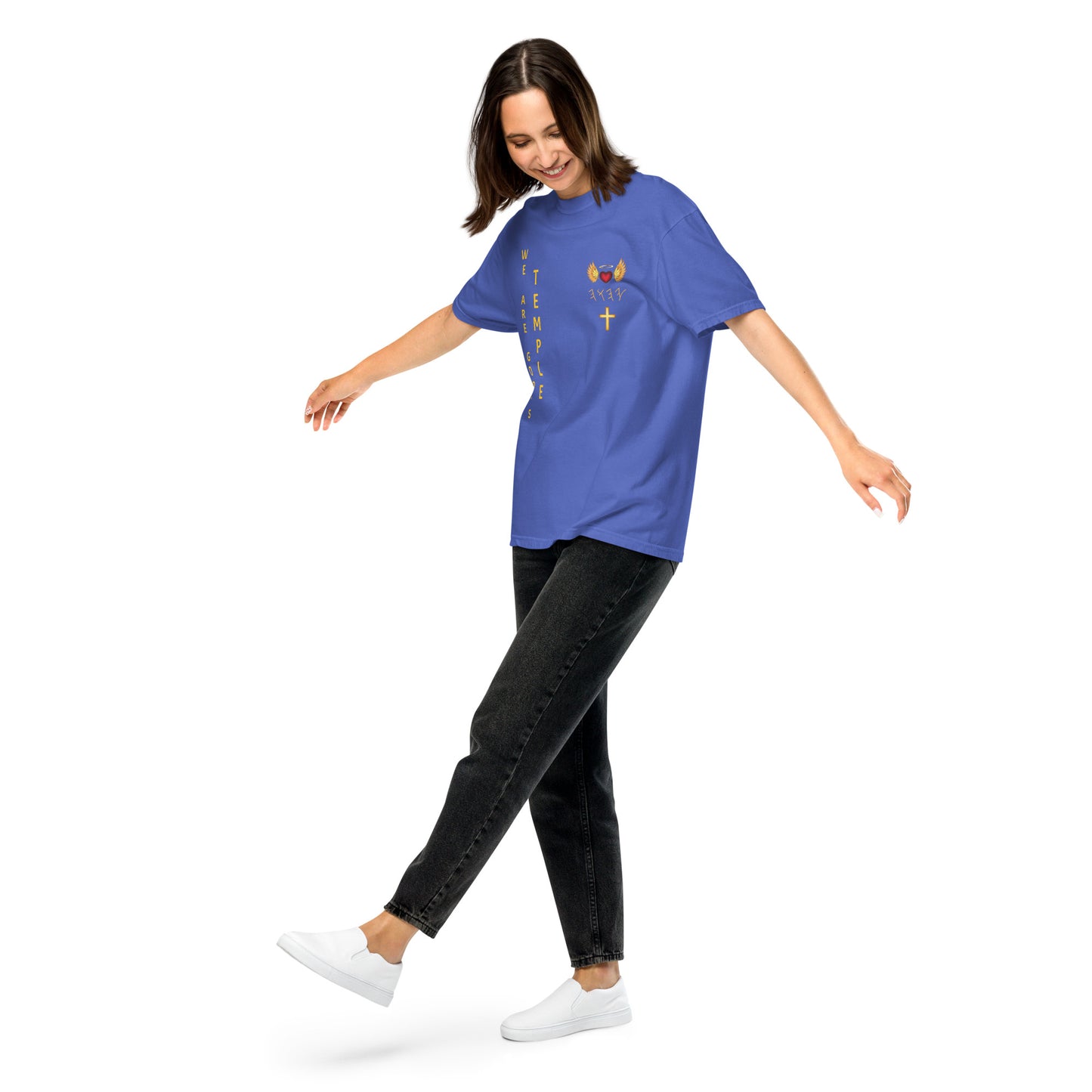 YAHUAH’s Temple S Unisex garment-dyed heavyweight t-shirt