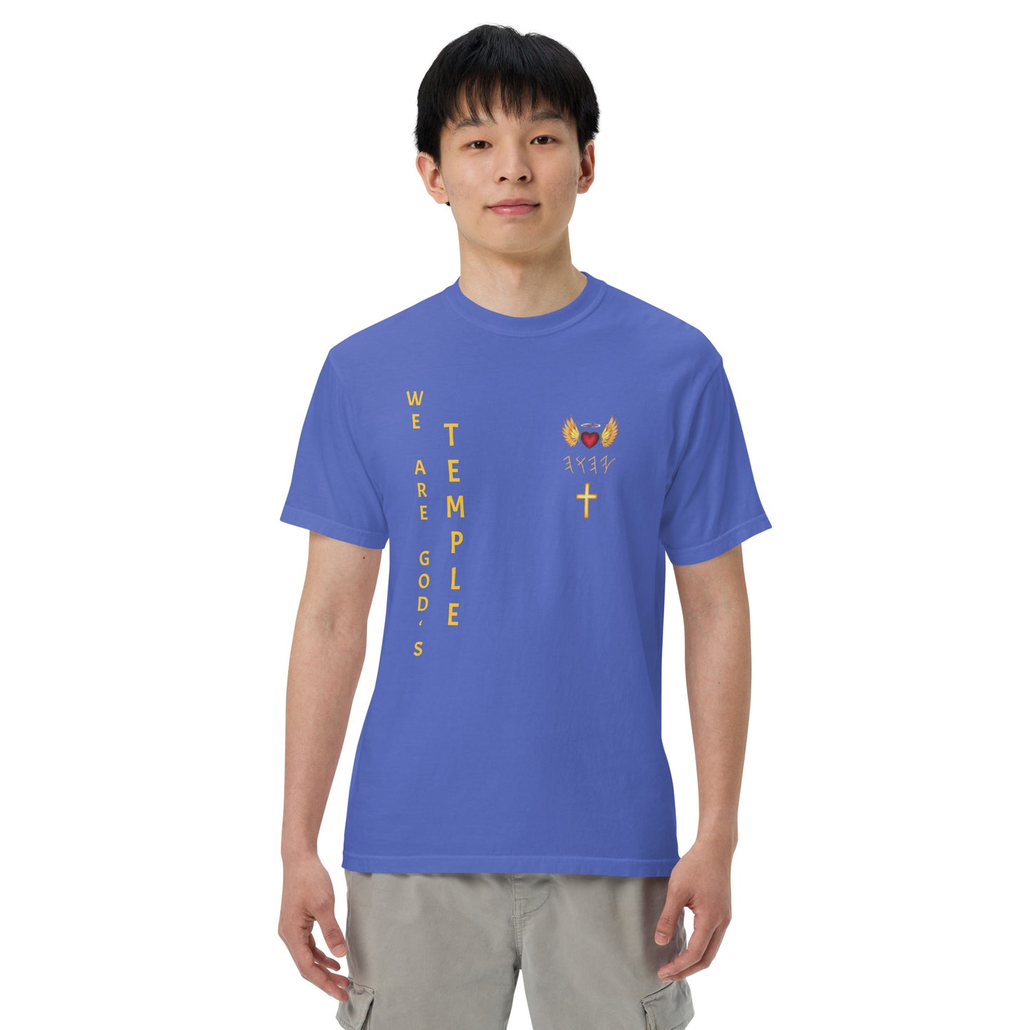 YAHUAH’s Temple S Unisex garment-dyed heavyweight t-shirt