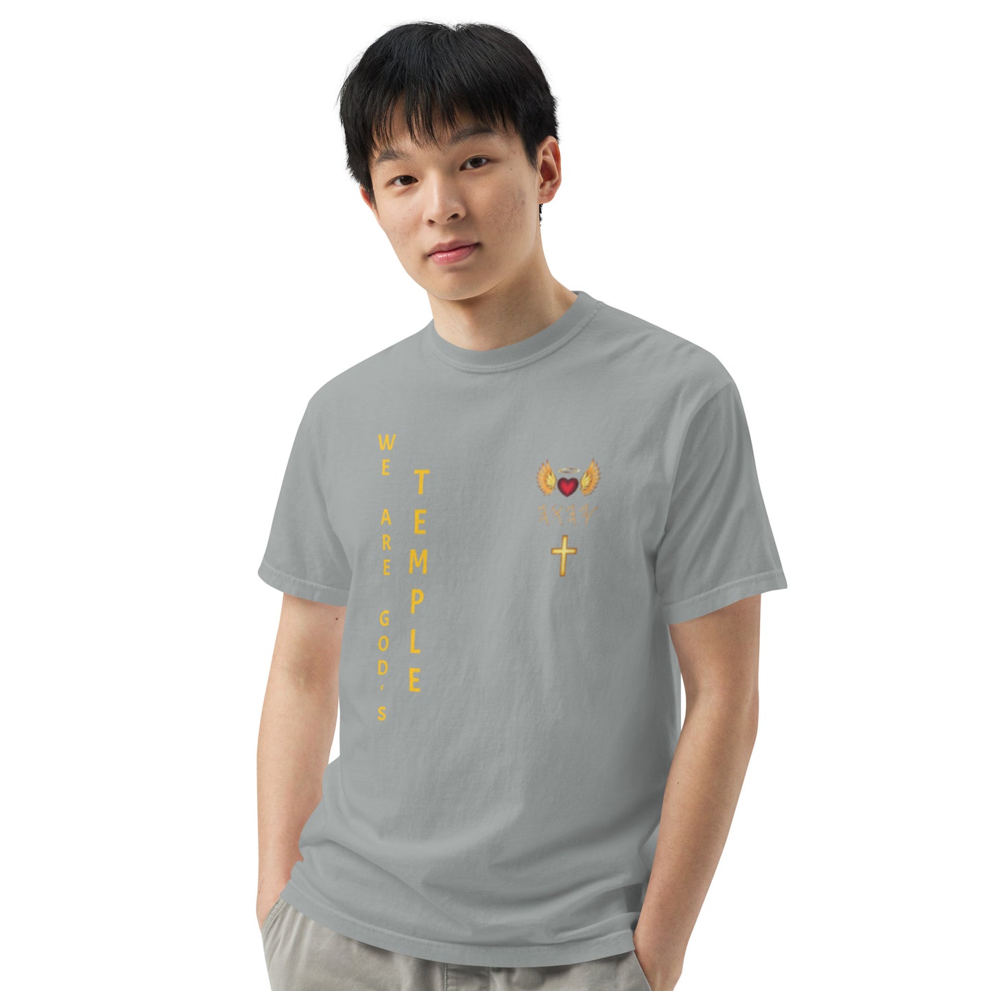 YAHUAH’s Temple S Unisex garment-dyed heavyweight t-shirt
