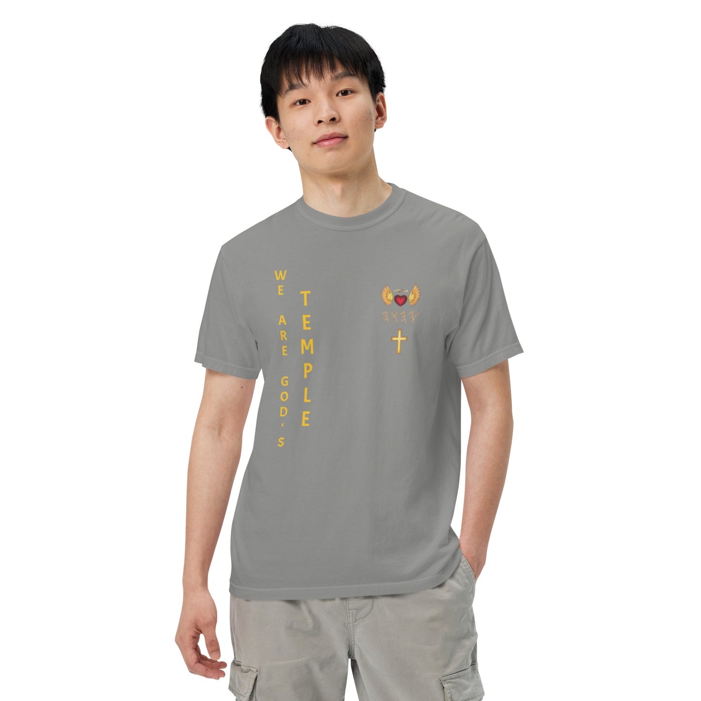 YAHUAH’s Temple S Unisex garment-dyed heavyweight t-shirt