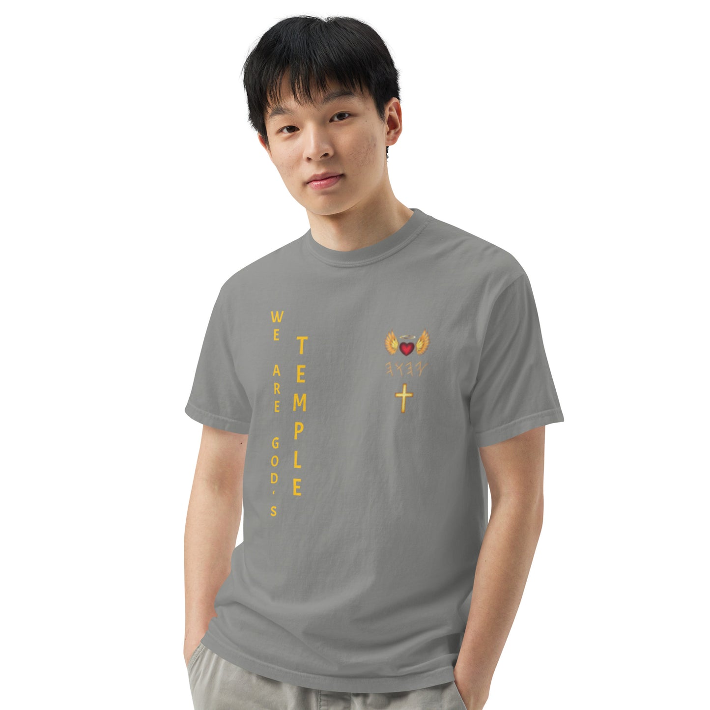 YAHUAH’s Temple S Unisex garment-dyed heavyweight t-shirt