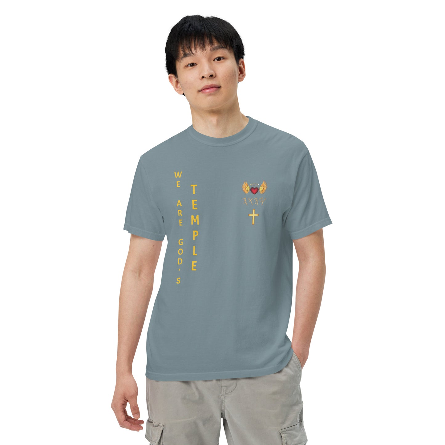 YAHUAH’s Temple S Unisex garment-dyed heavyweight t-shirt