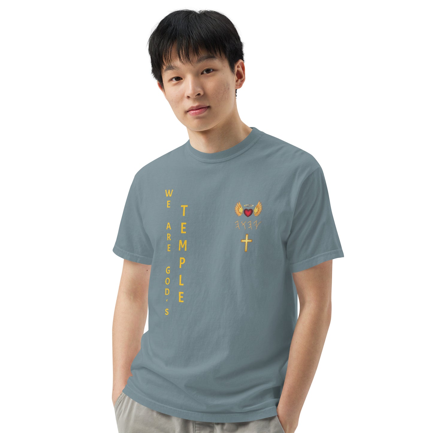 YAHUAH’s Temple S Unisex garment-dyed heavyweight t-shirt
