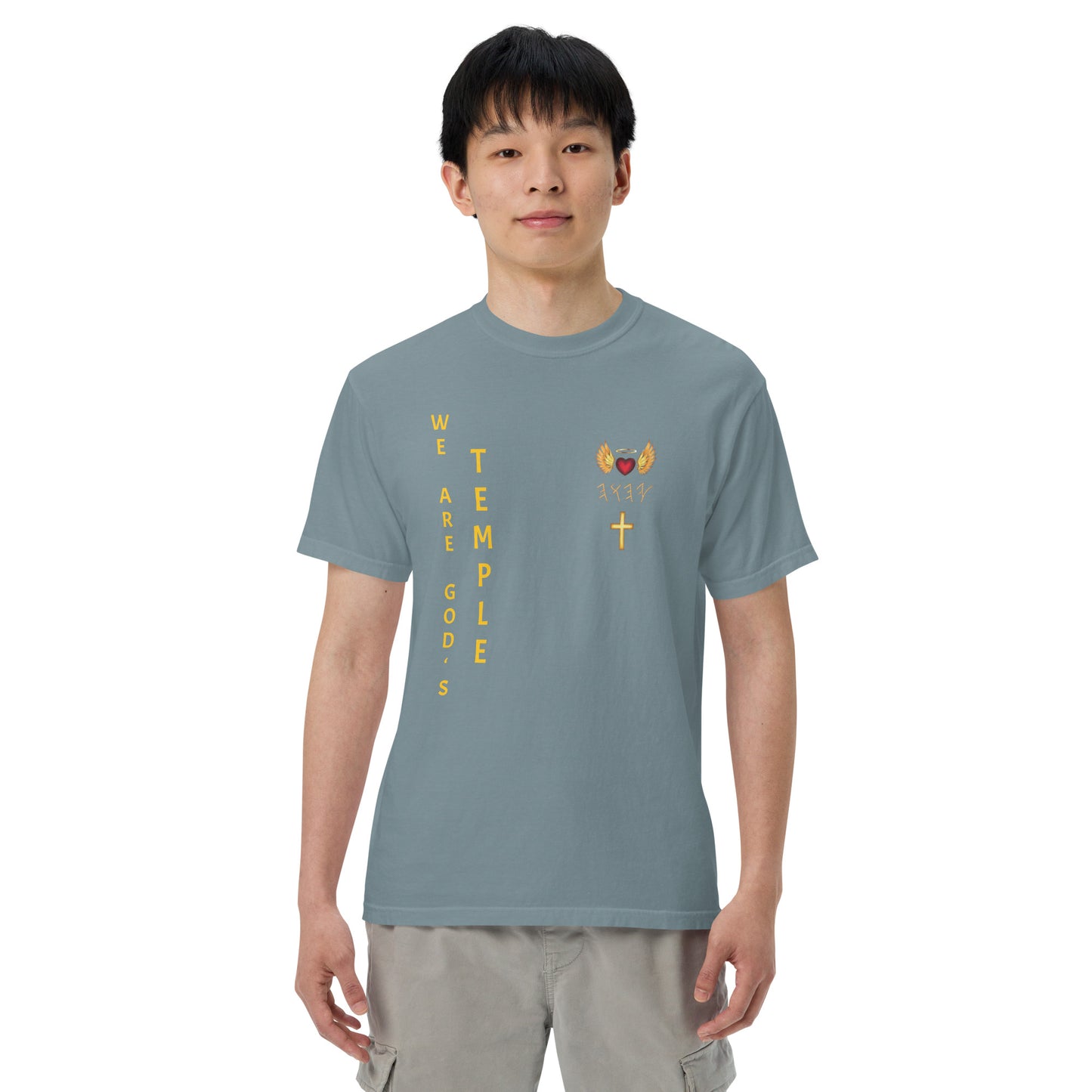 YAHUAH’s Temple S Unisex garment-dyed heavyweight t-shirt