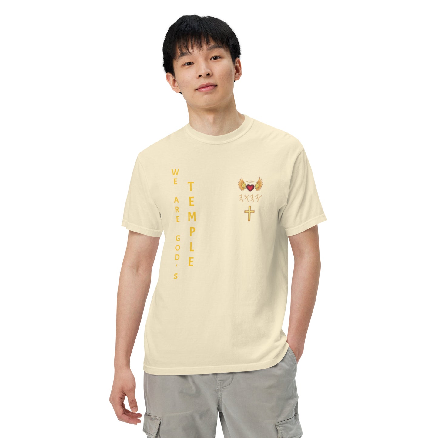 YAHUAH’s Temple S Unisex garment-dyed heavyweight t-shirt