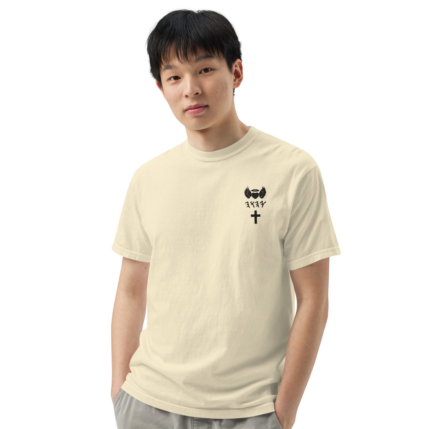YAHUAH’s Temple S Unisex garment-dyed heavyweight t-shirt