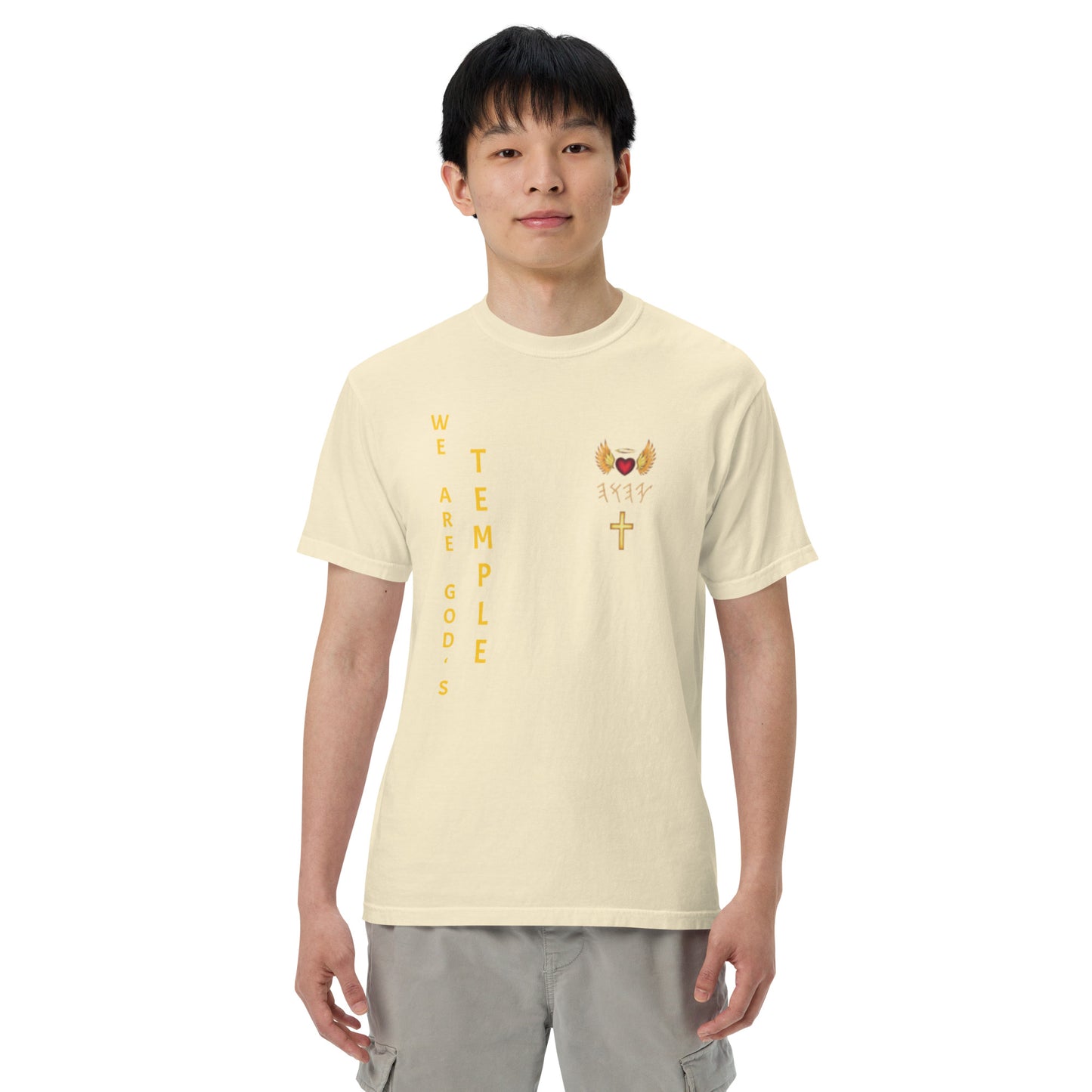 YAHUAH’s Temple S Unisex garment-dyed heavyweight t-shirt
