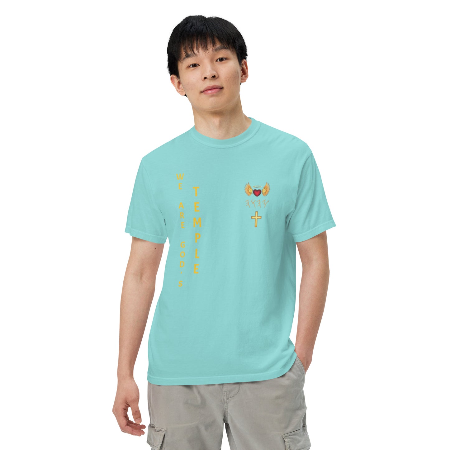 YAHUAH’s Temple S Unisex garment-dyed heavyweight t-shirt