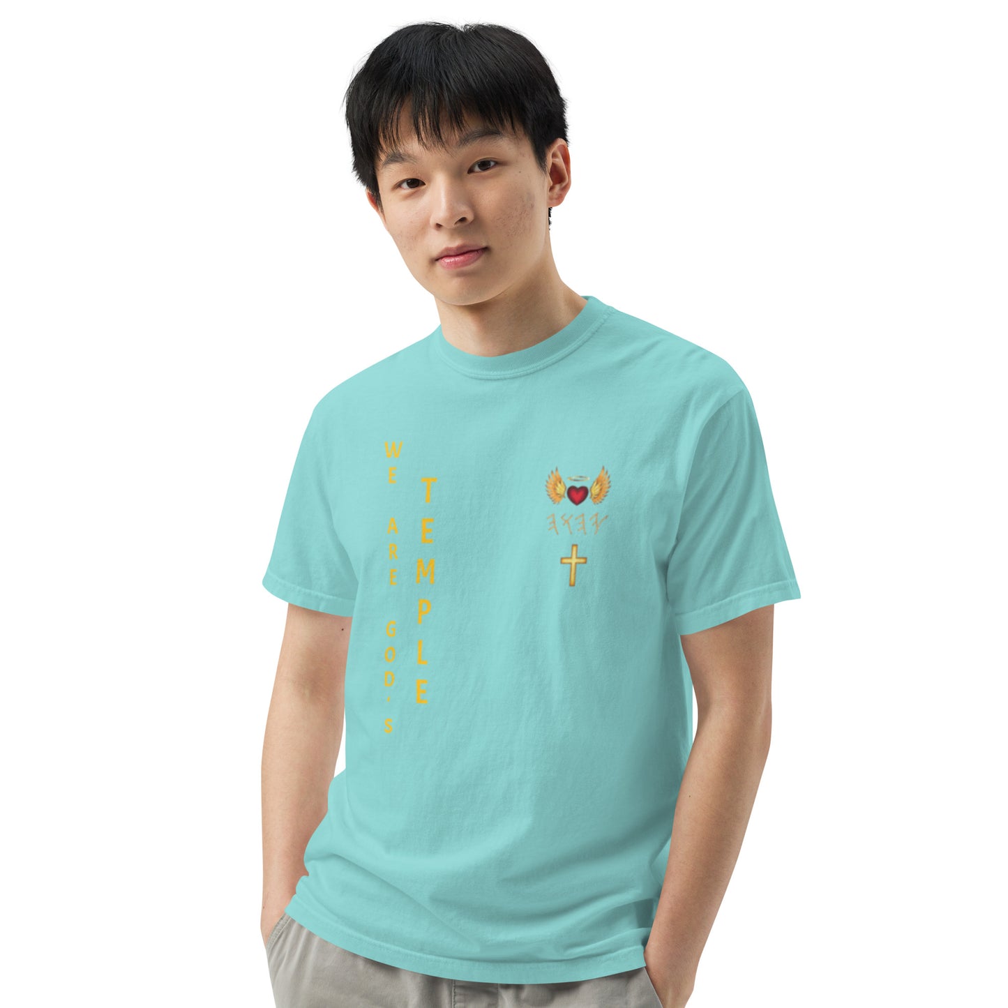 YAHUAH’s Temple S Unisex garment-dyed heavyweight t-shirt