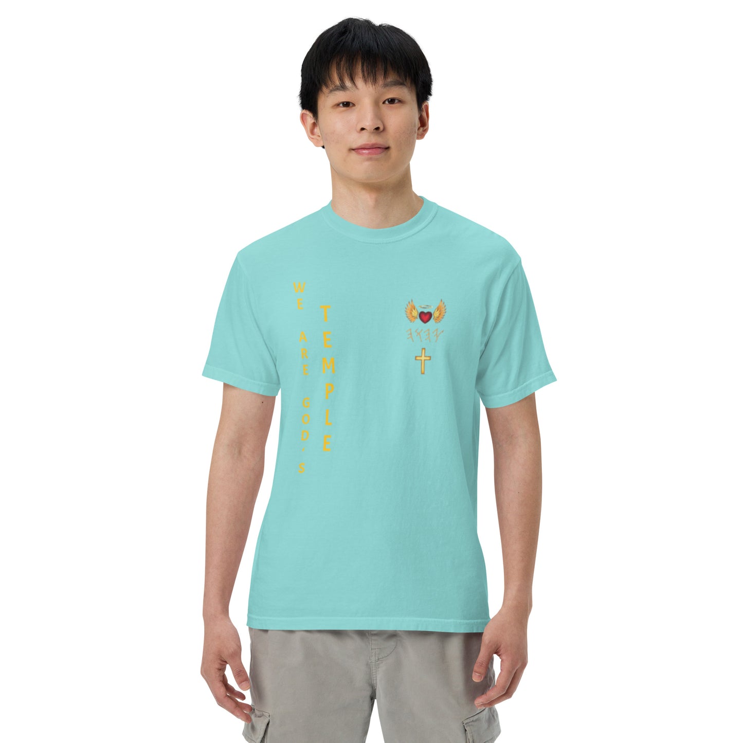 YAHUAH’s Temple S Unisex garment-dyed heavyweight t-shirt