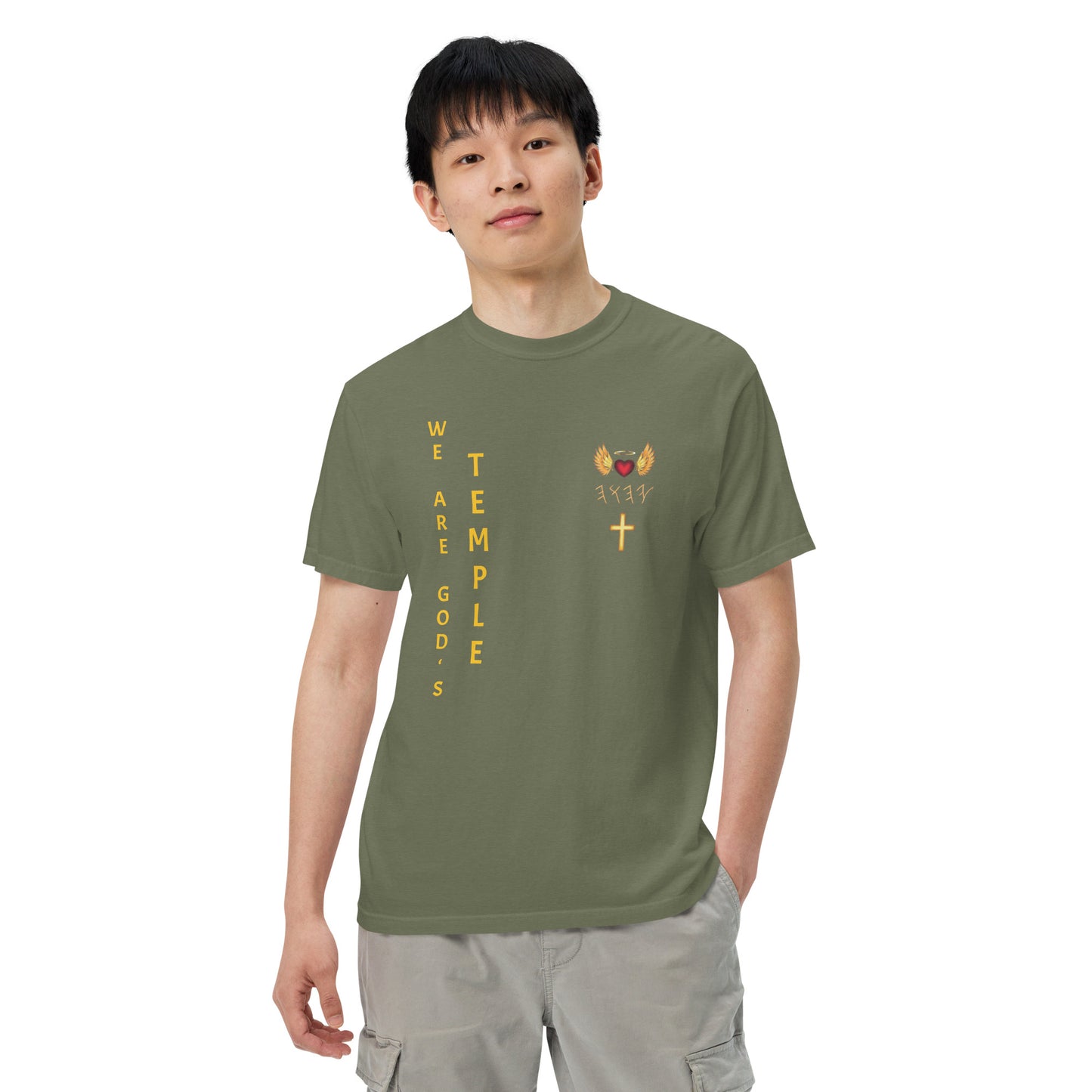 YAHUAH’s Temple S Unisex garment-dyed heavyweight t-shirt