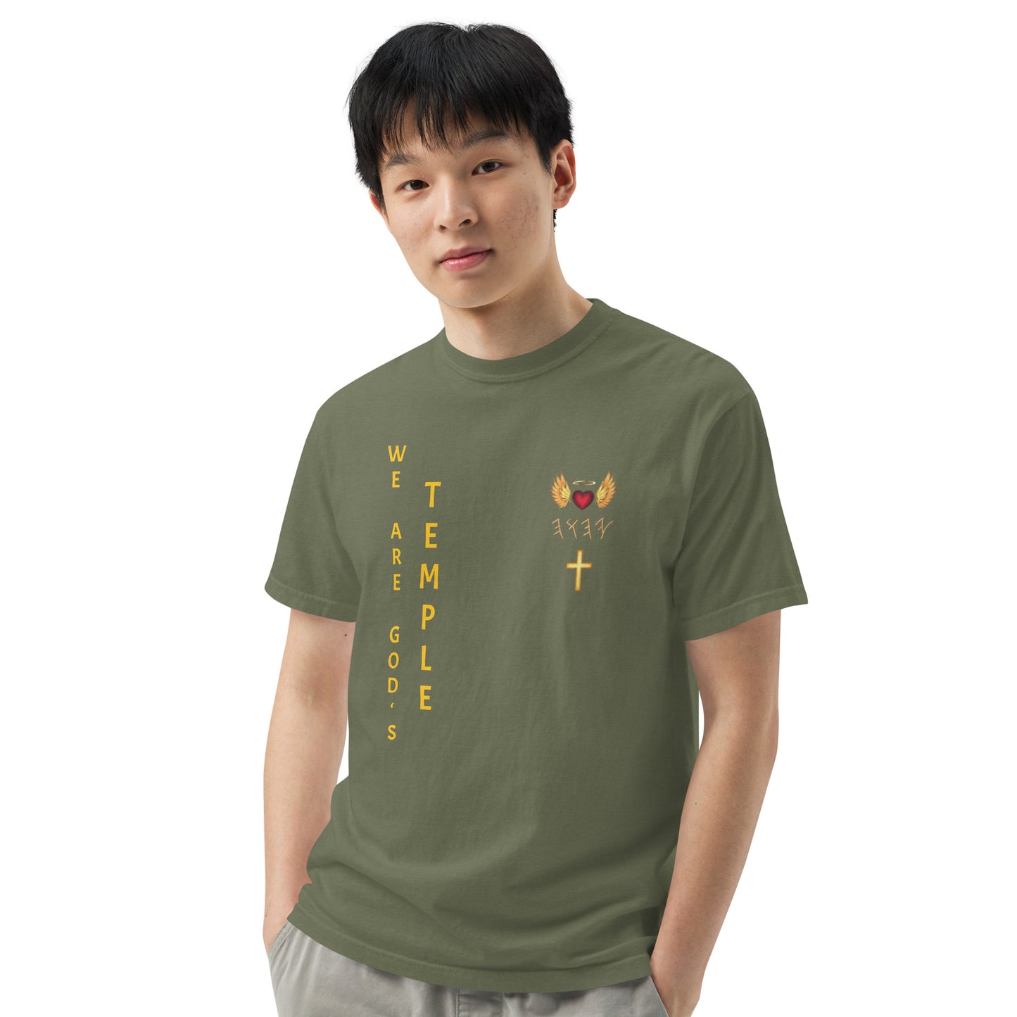YAHUAH’s Temple S Unisex garment-dyed heavyweight t-shirt