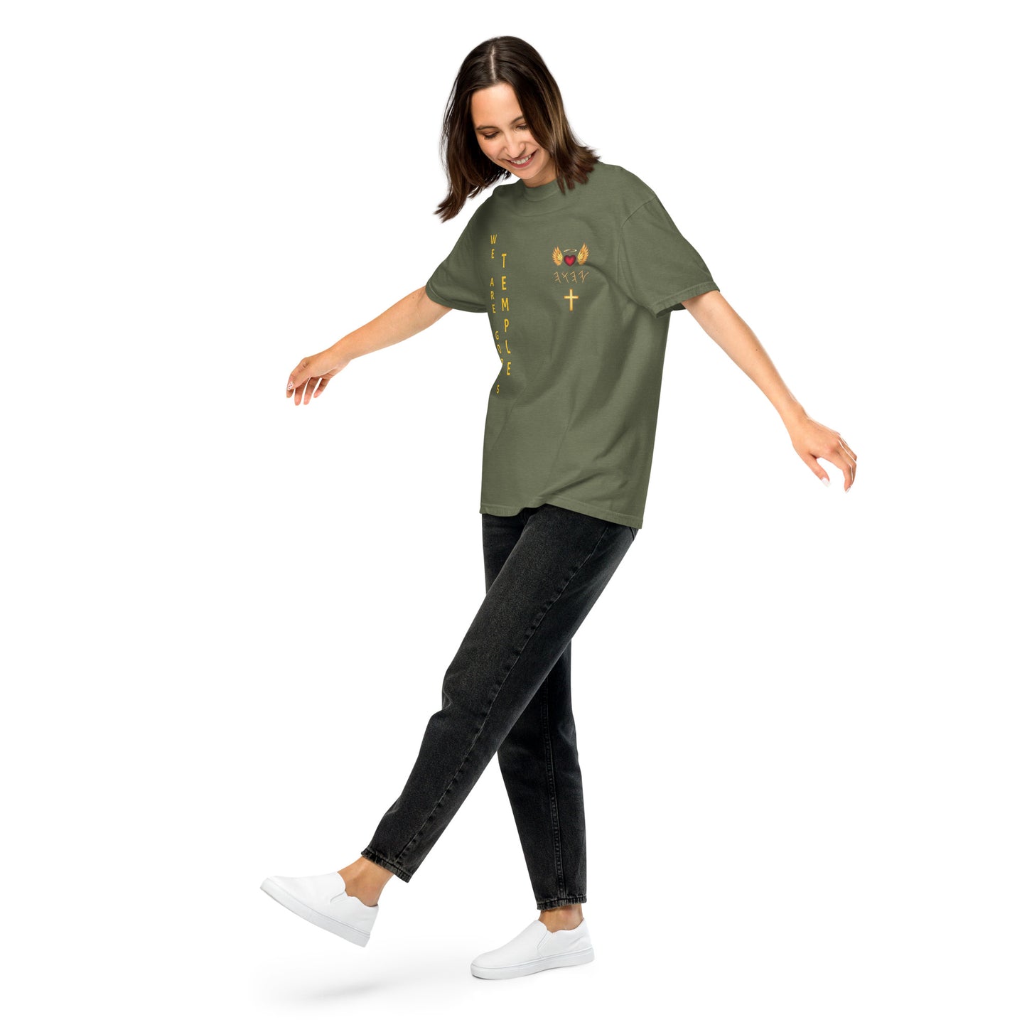YAHUAH’s Temple S Unisex garment-dyed heavyweight t-shirt