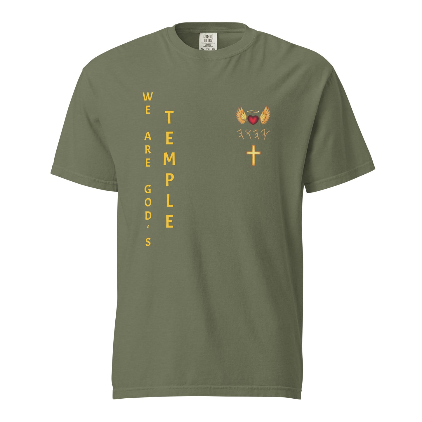 YAHUAH’s Temple S Unisex garment-dyed heavyweight t-shirt