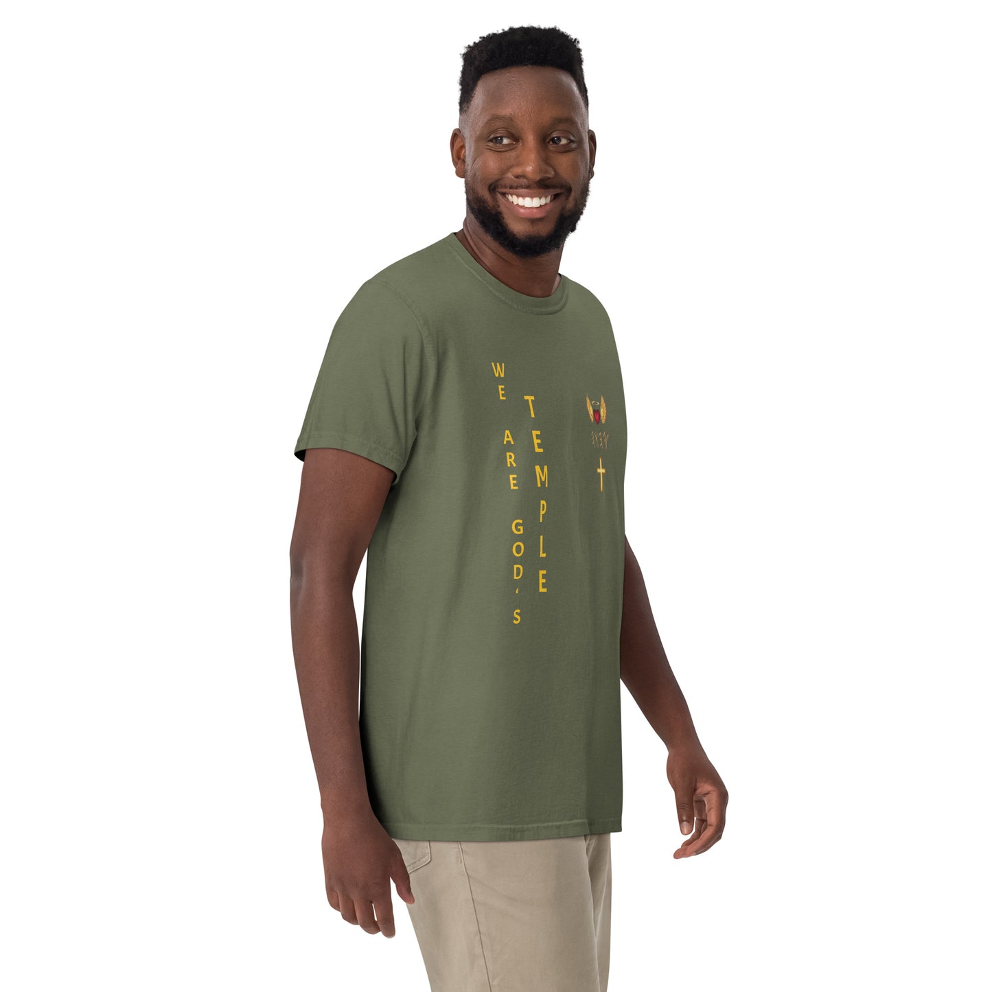 YAHUAH’s Temple S Unisex garment-dyed heavyweight t-shirt