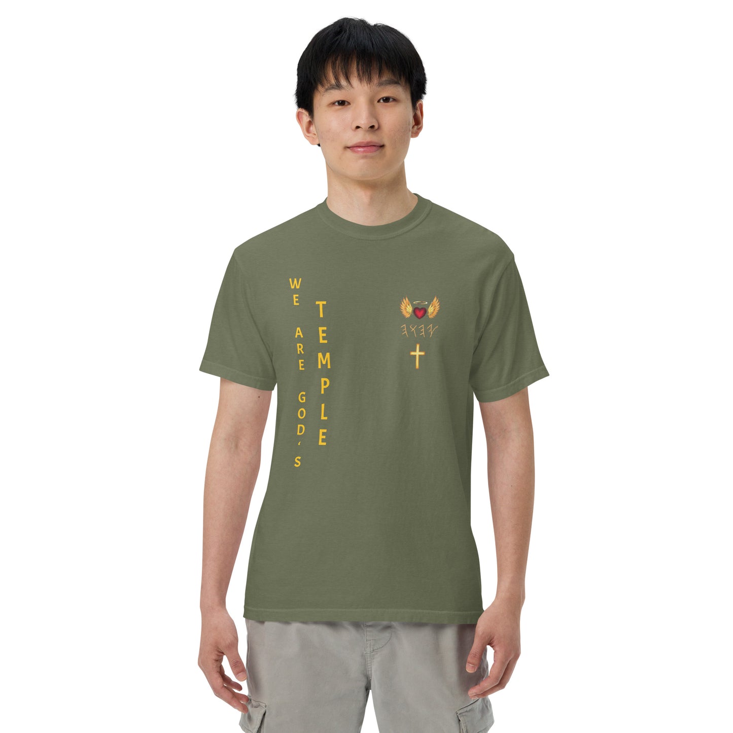 YAHUAH’s Temple S Unisex garment-dyed heavyweight t-shirt