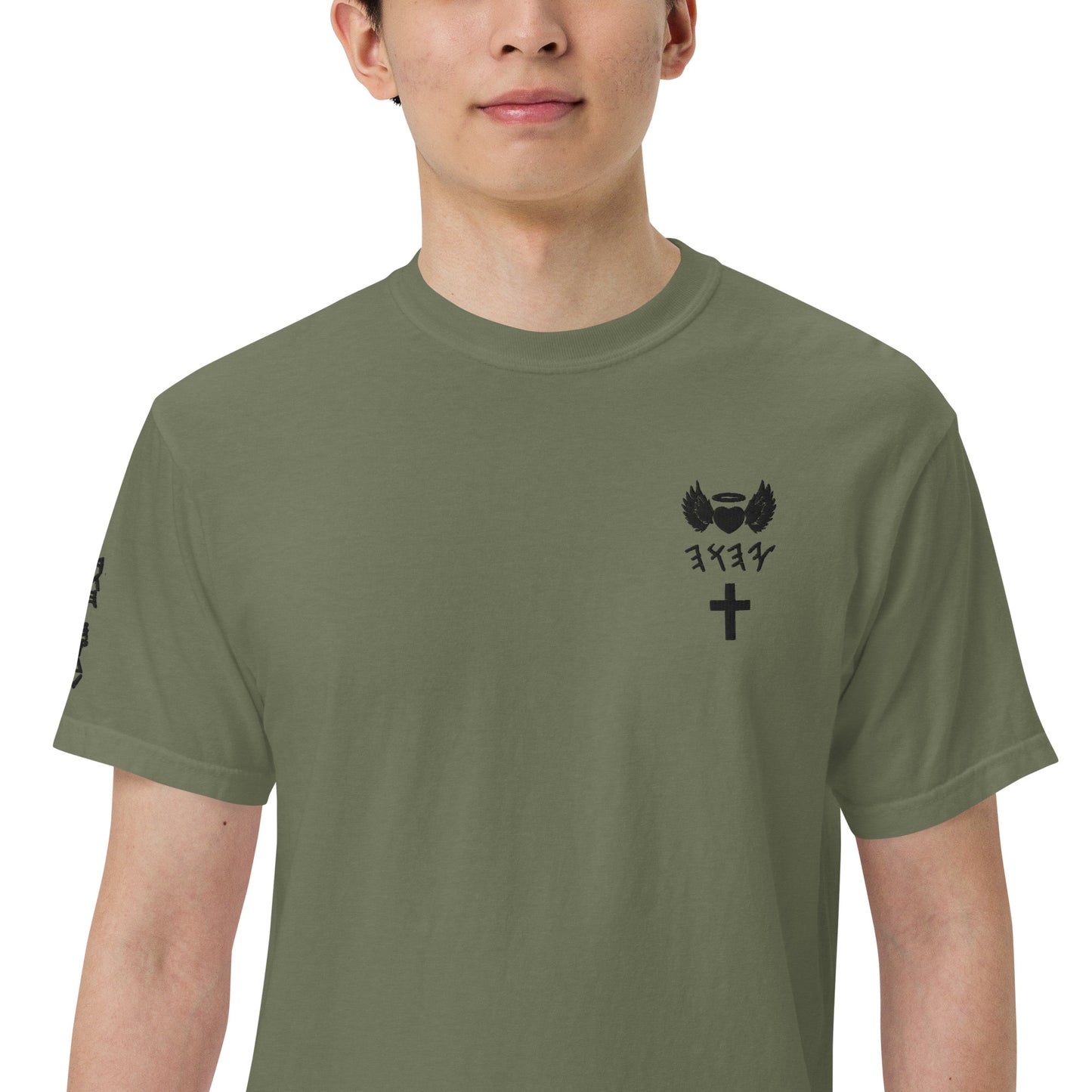 YAHUAH’s Temple S Unisex garment-dyed heavyweight t-shirt