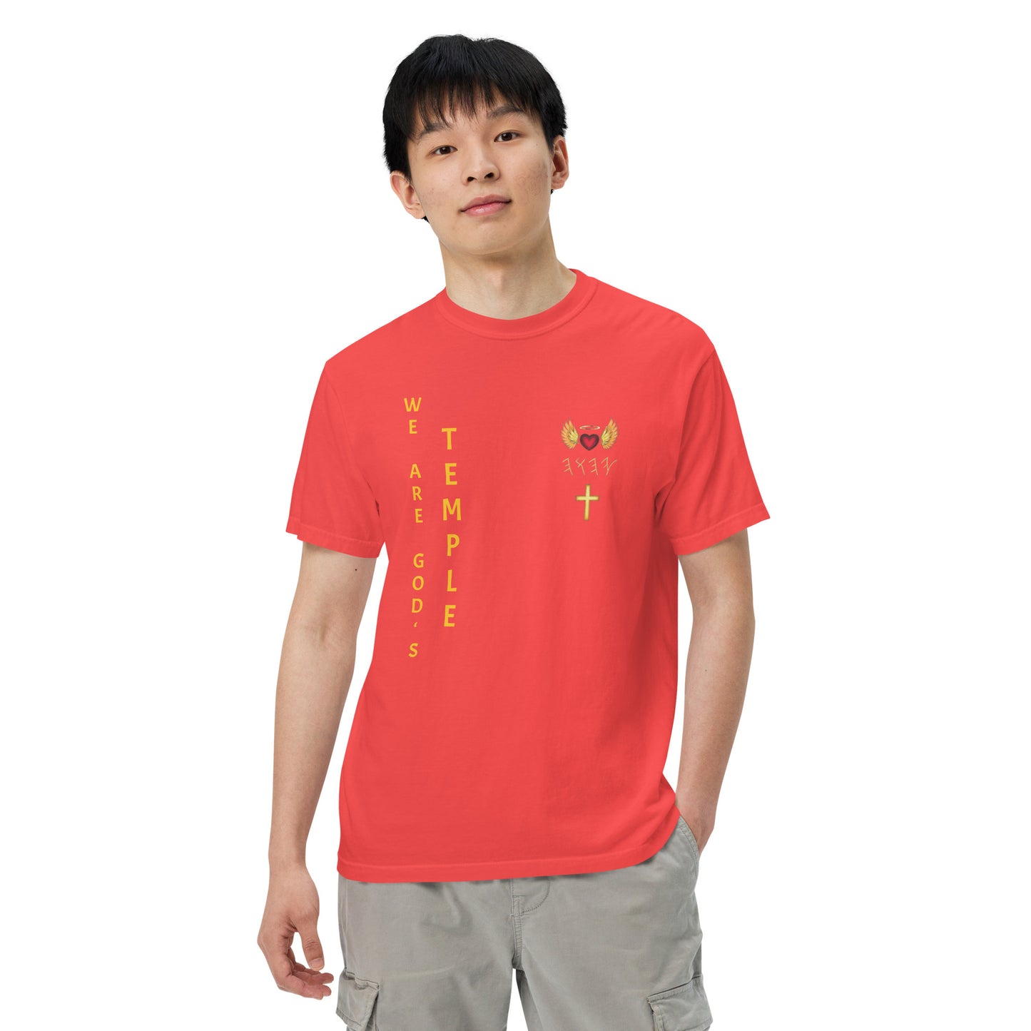 YAHUAH’s Temple S Unisex garment-dyed heavyweight t-shirt