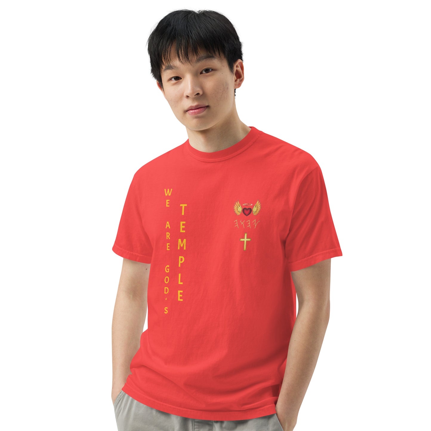 YAHUAH’s Temple S Unisex garment-dyed heavyweight t-shirt