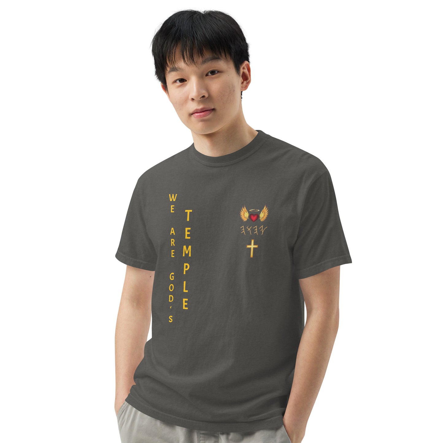 YAHUAH’s Temple S Unisex garment-dyed heavyweight t-shirt