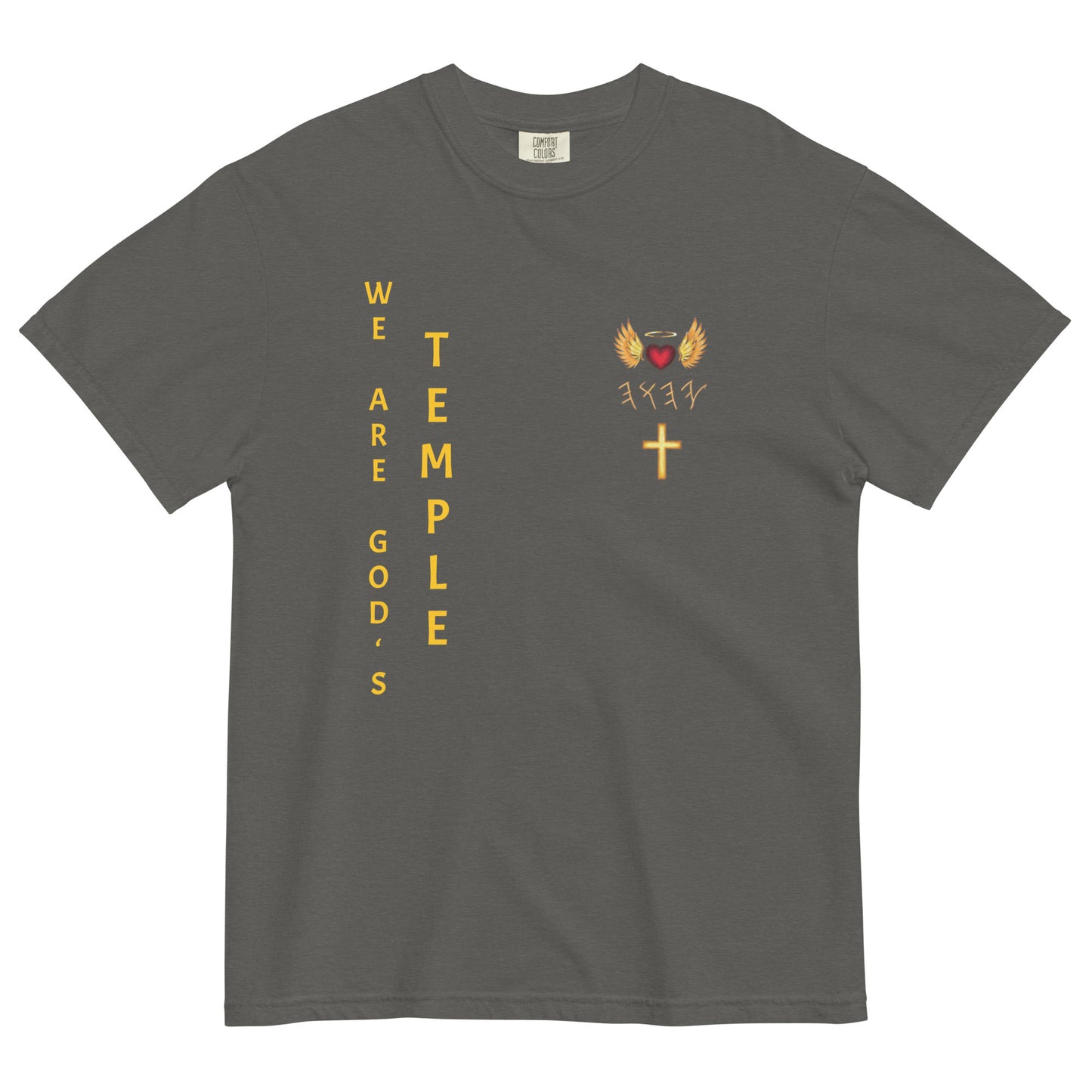 YAHUAH’s Temple S Unisex garment-dyed heavyweight t-shirt