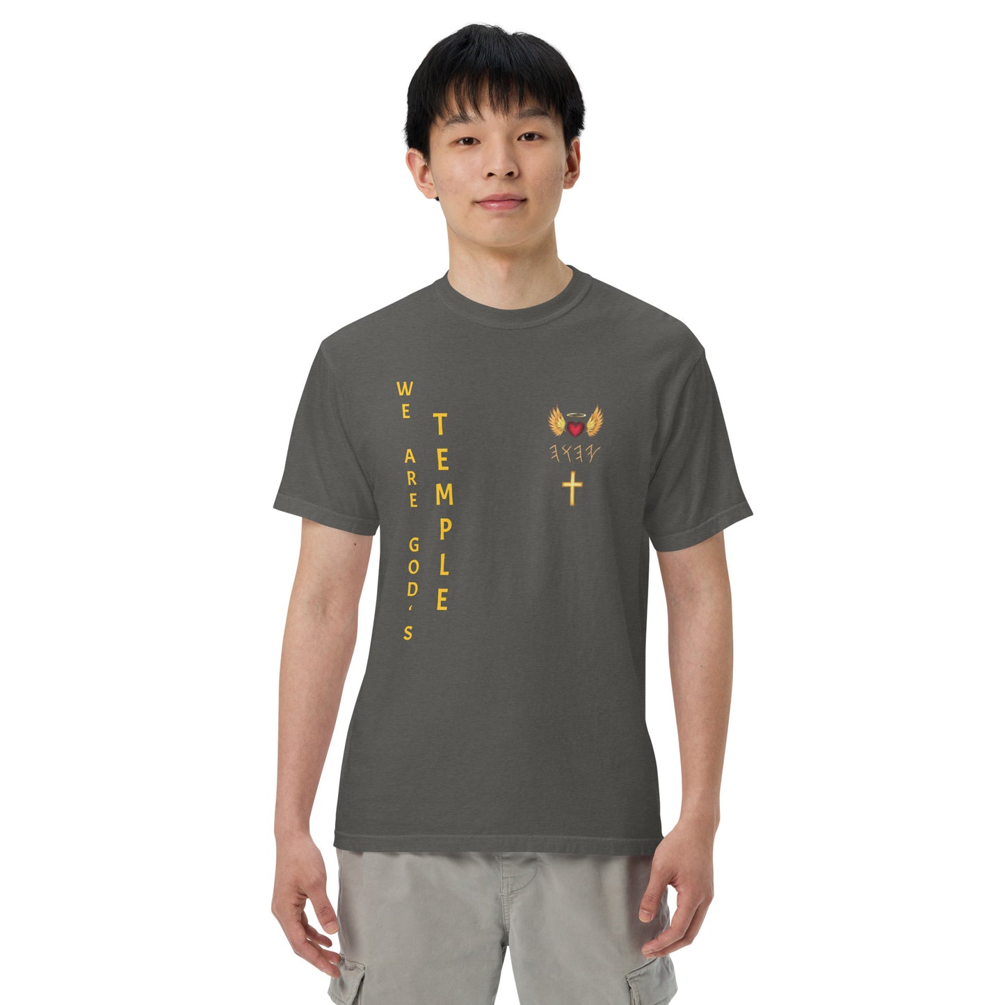 YAHUAH’s Temple S Unisex garment-dyed heavyweight t-shirt
