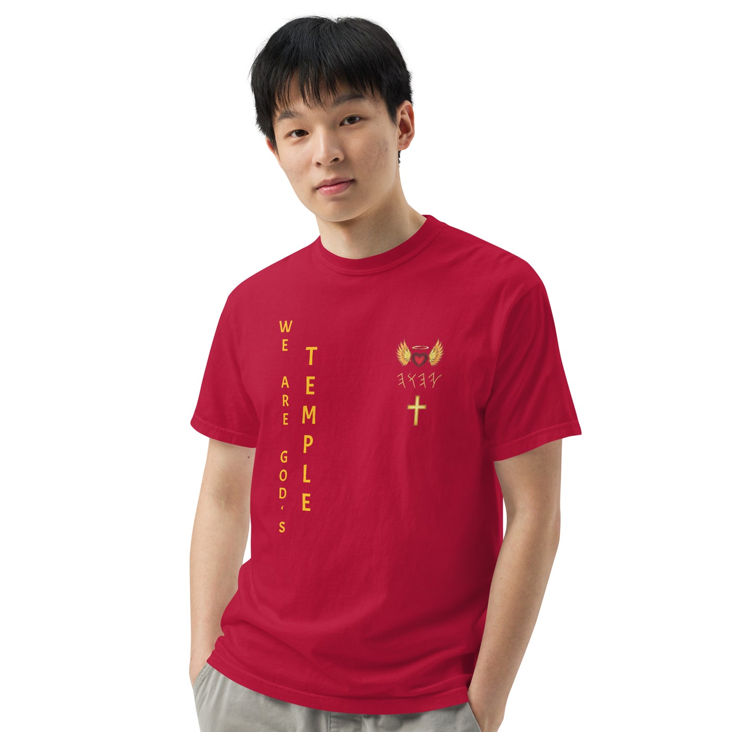 YAHUAH’s Temple S Unisex garment-dyed heavyweight t-shirt