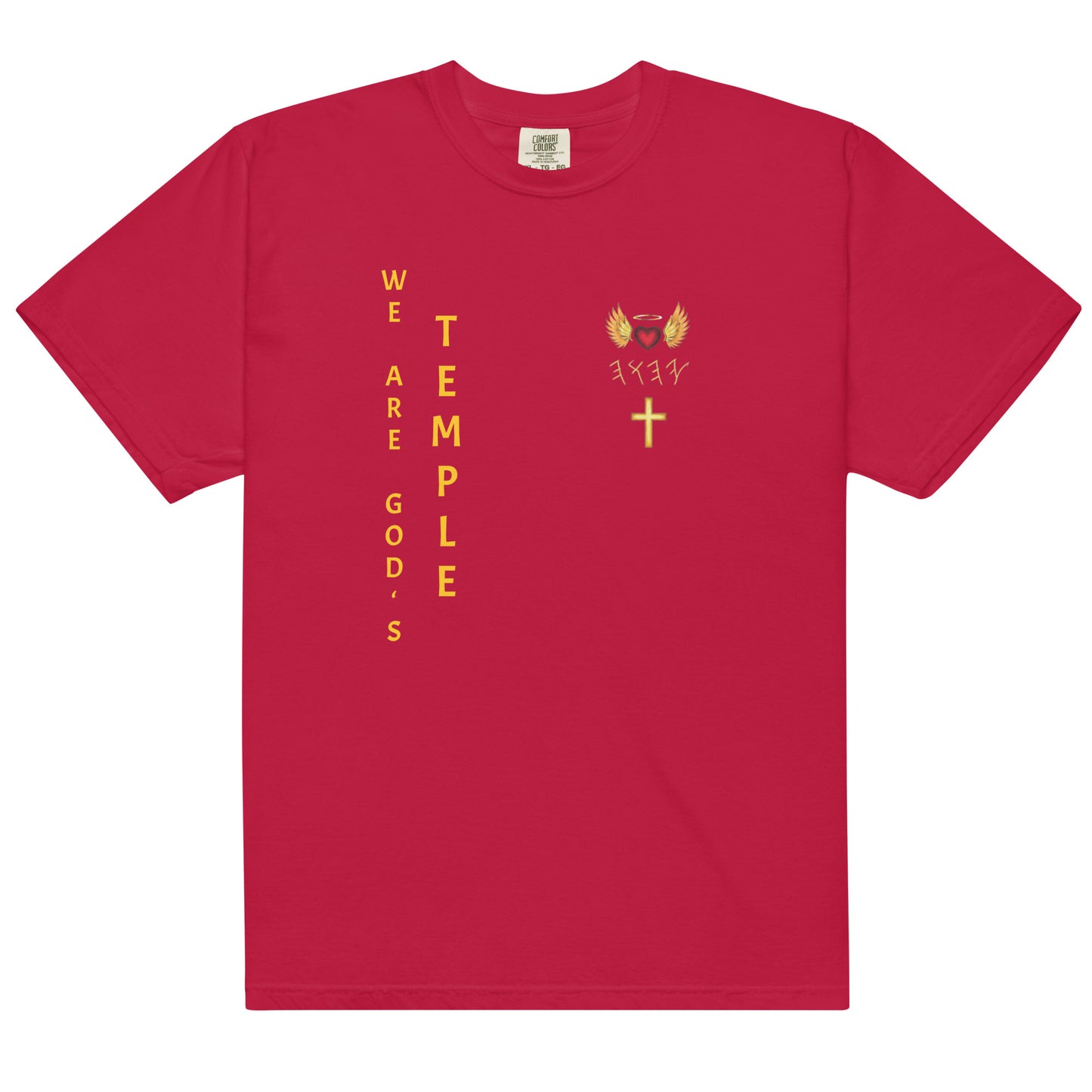 YAHUAH’s Temple S Unisex garment-dyed heavyweight t-shirt