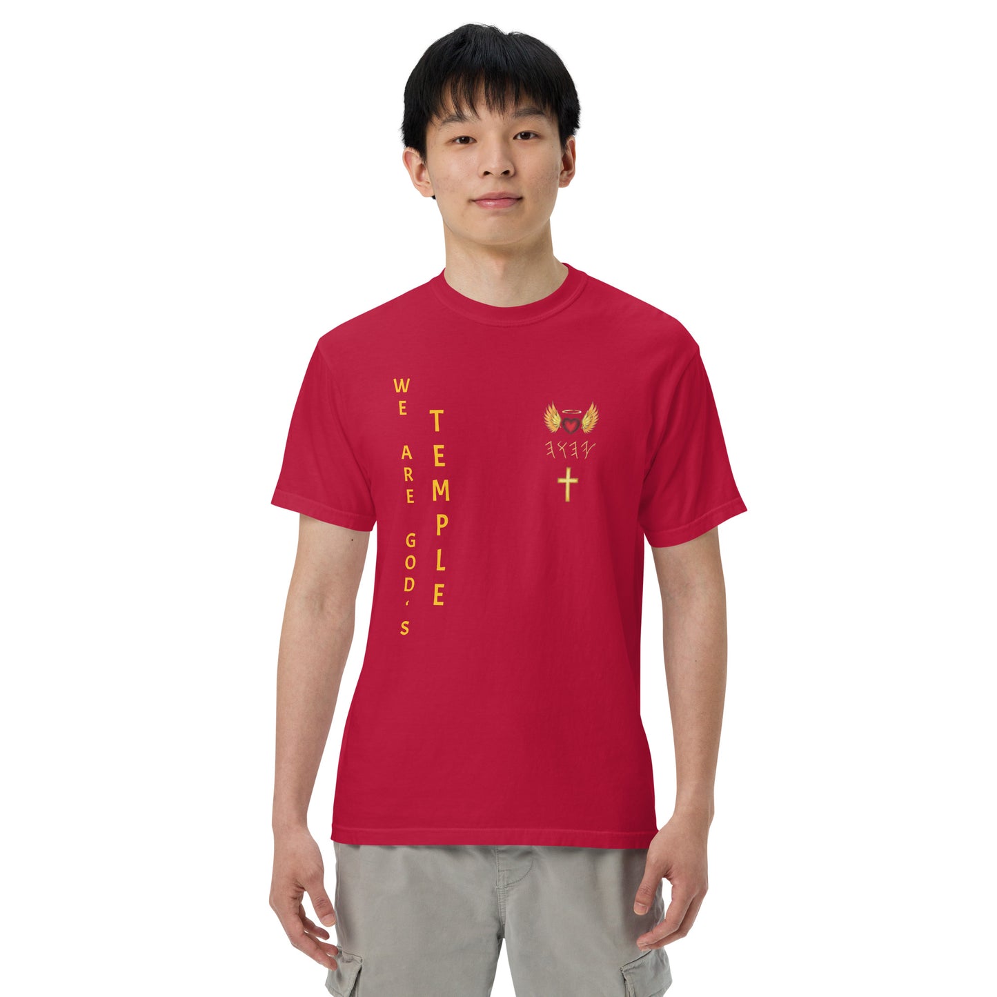 YAHUAH’s Temple S Unisex garment-dyed heavyweight t-shirt