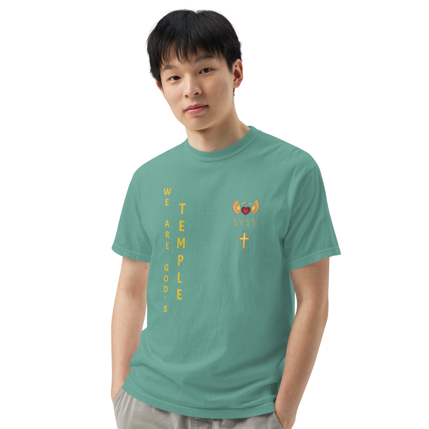 YAHUAH’s Temple S Unisex garment-dyed heavyweight t-shirt