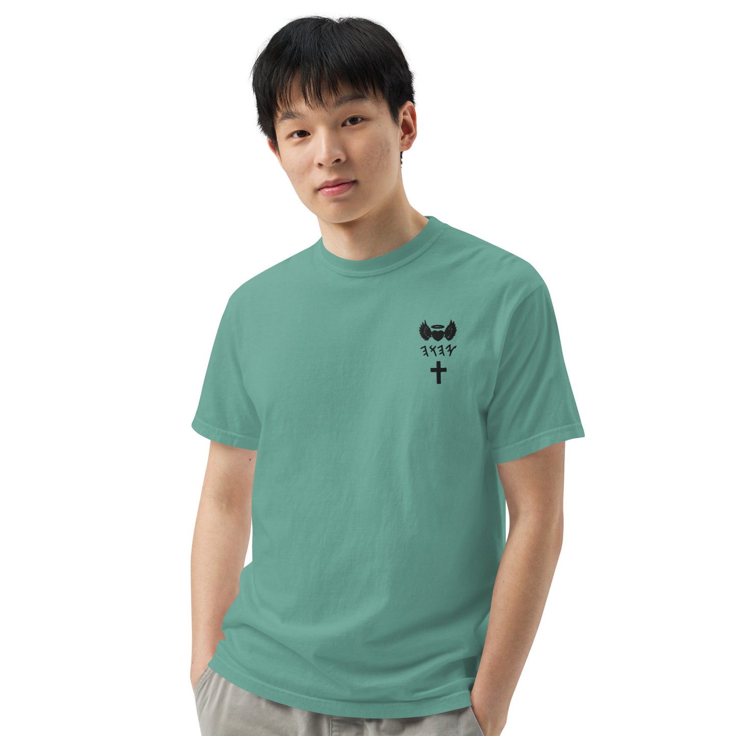 YAHUAH’s Temple S Unisex garment-dyed heavyweight t-shirt