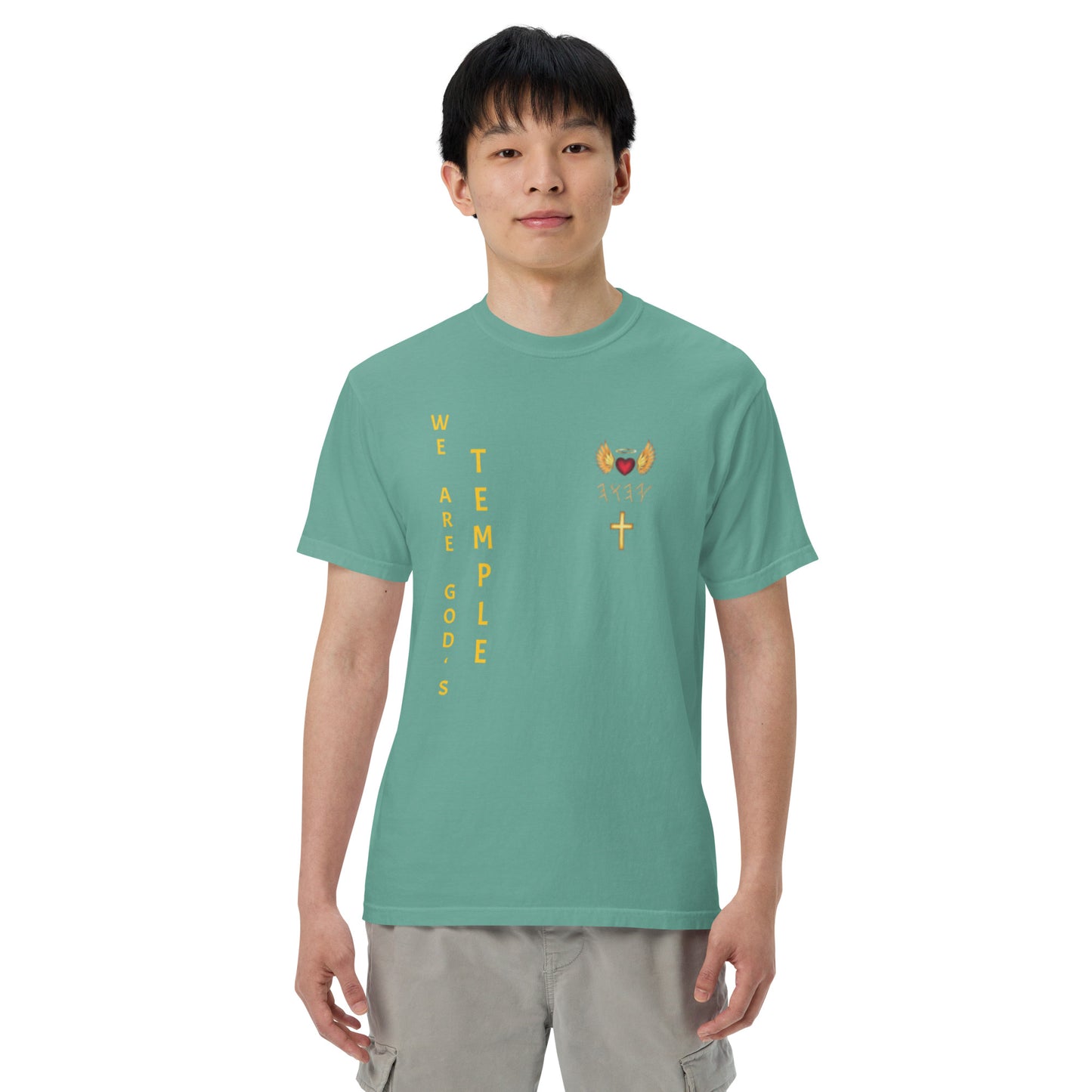 YAHUAH’s Temple S Unisex garment-dyed heavyweight t-shirt