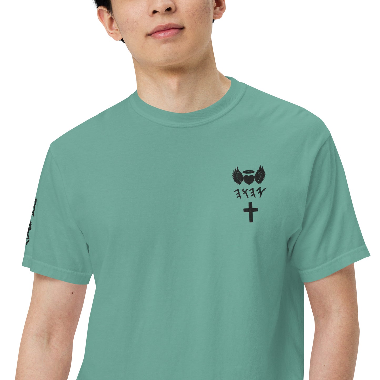 YAHUAH’s Temple S Unisex garment-dyed heavyweight t-shirt