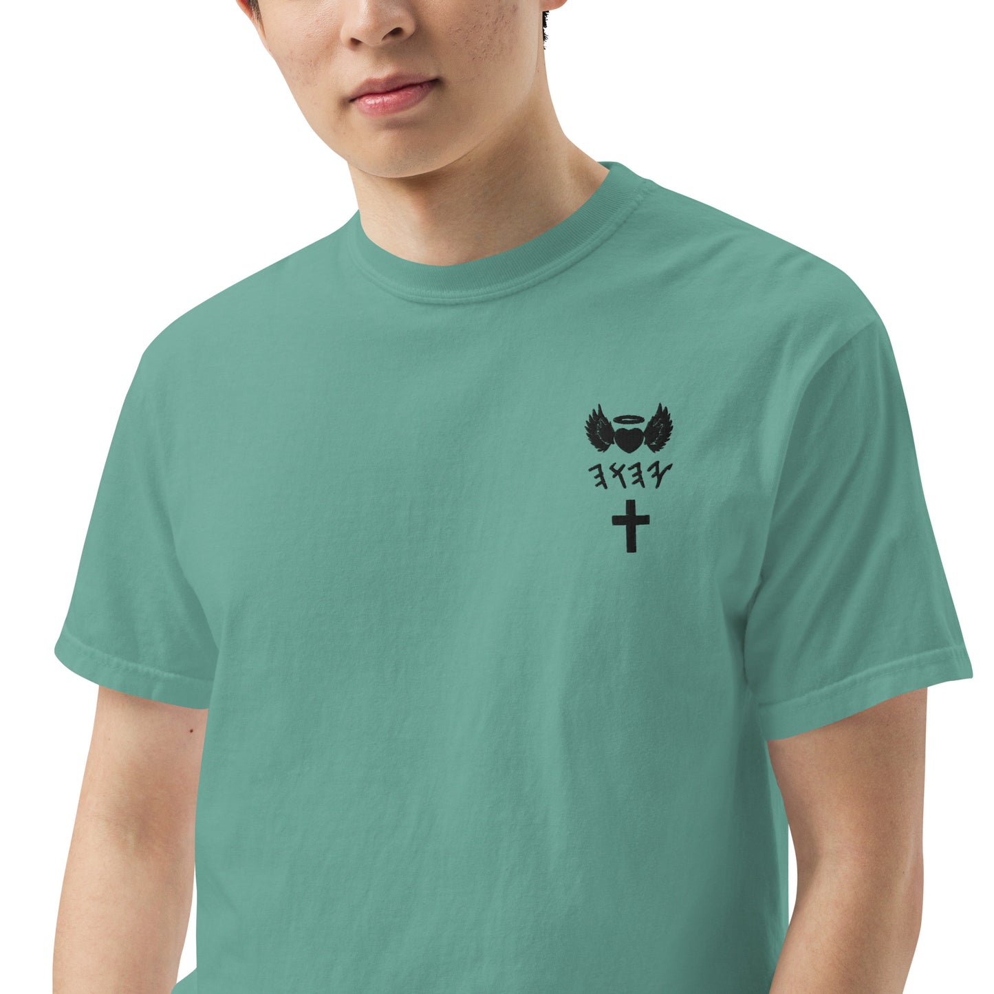 YAHUAH’s Temple S Unisex garment-dyed heavyweight t-shirt