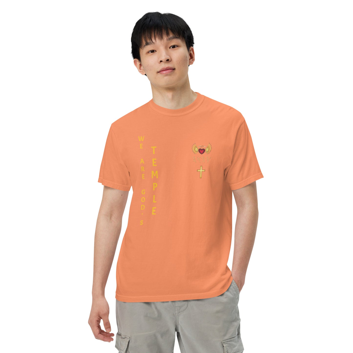 YAHUAH’s Temple S Unisex garment-dyed heavyweight t-shirt