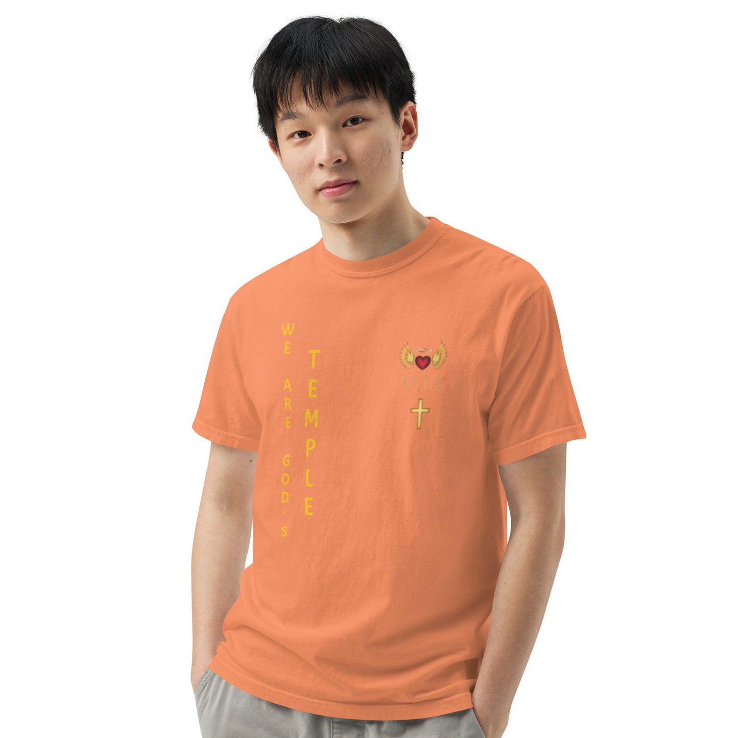 YAHUAH’s Temple S Unisex garment-dyed heavyweight t-shirt