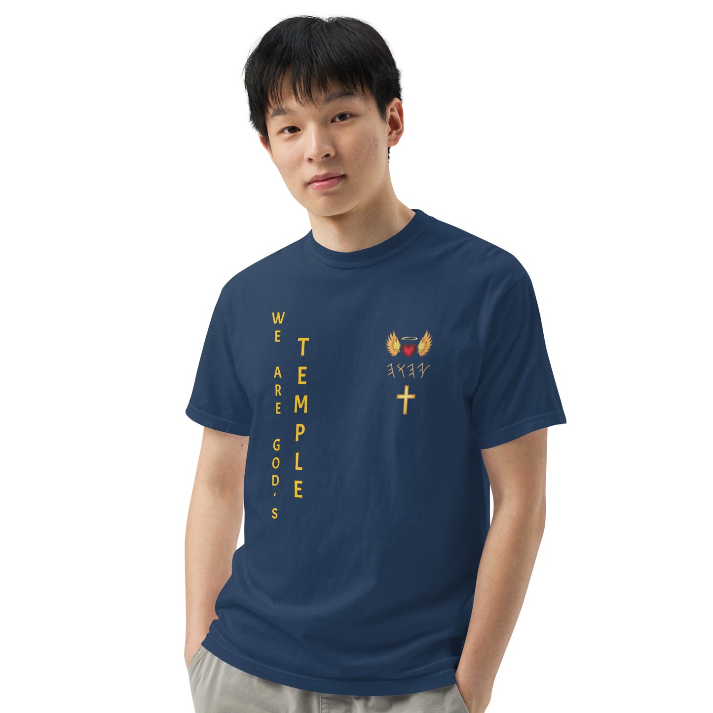 YAHUAH’s Temple S Unisex garment-dyed heavyweight t-shirt